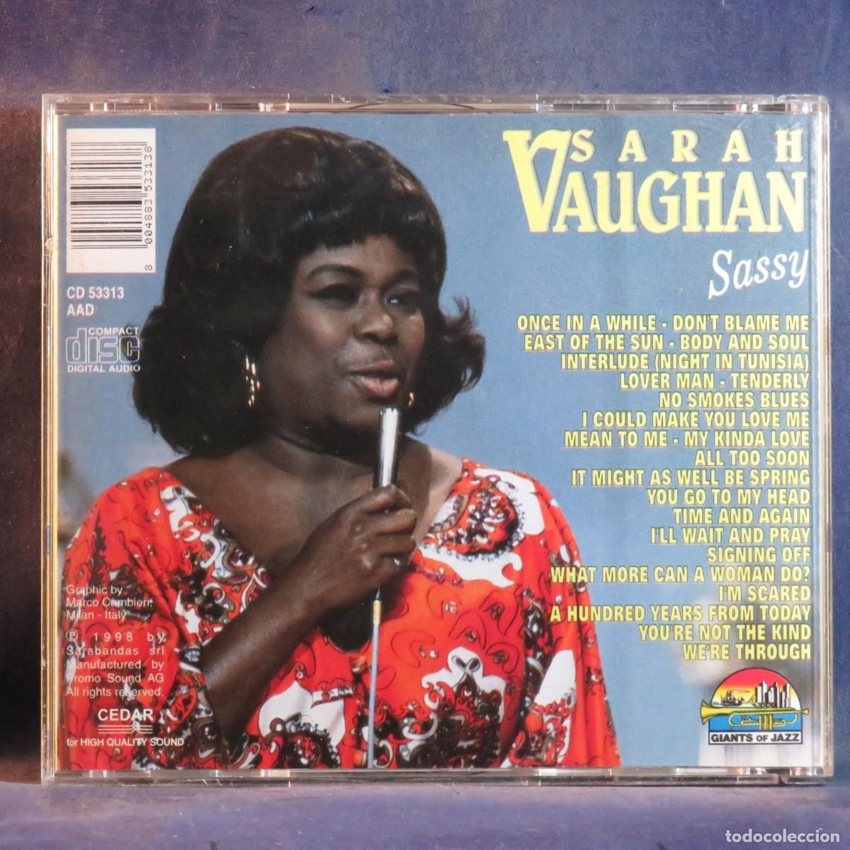 CDs de m&uacute;sica: SARAH VAUGHAN &ndash; SASSY - CD - Foto 2
