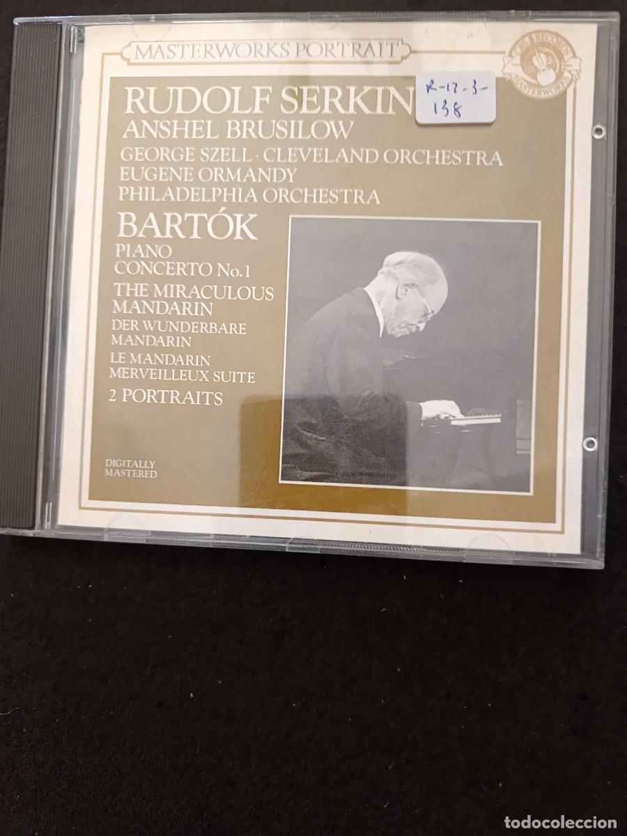 CDs de m&uacute;sica: B&Eacute;LA BART&Oacute;K: PIANO CONCERTO N&ordm; 1 / 2 PORTRAITS, OP 5 / THE MIRACULOUS MANDARIN. PIANO: RUDOLF SERKIN