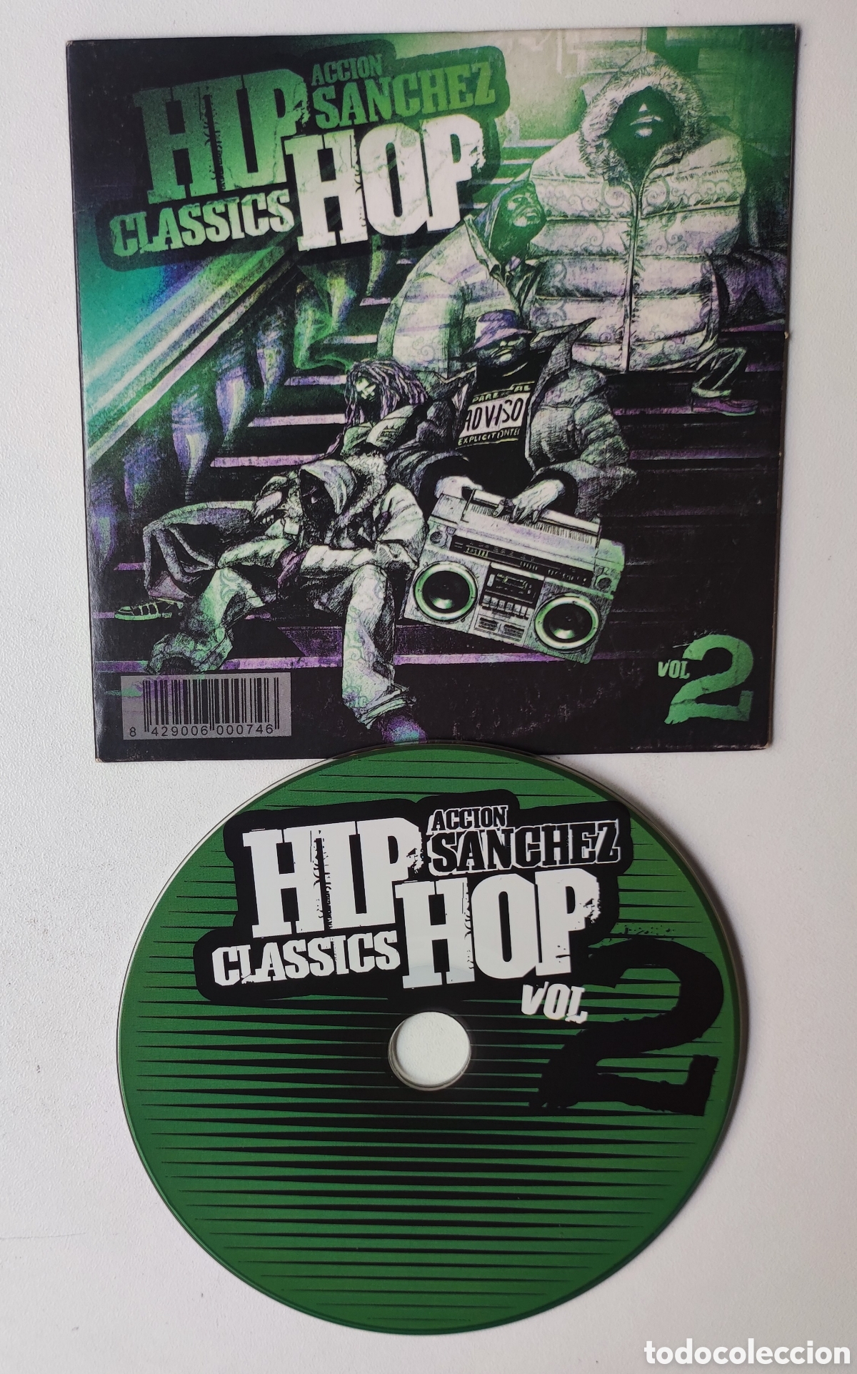 CDs de m&uacute;sica: ACCI&Oacute;N S&Aacute;NCHEZ - HIP HOP CLASSICS VOL. 2 / 23 TRACKS PROMO RARO