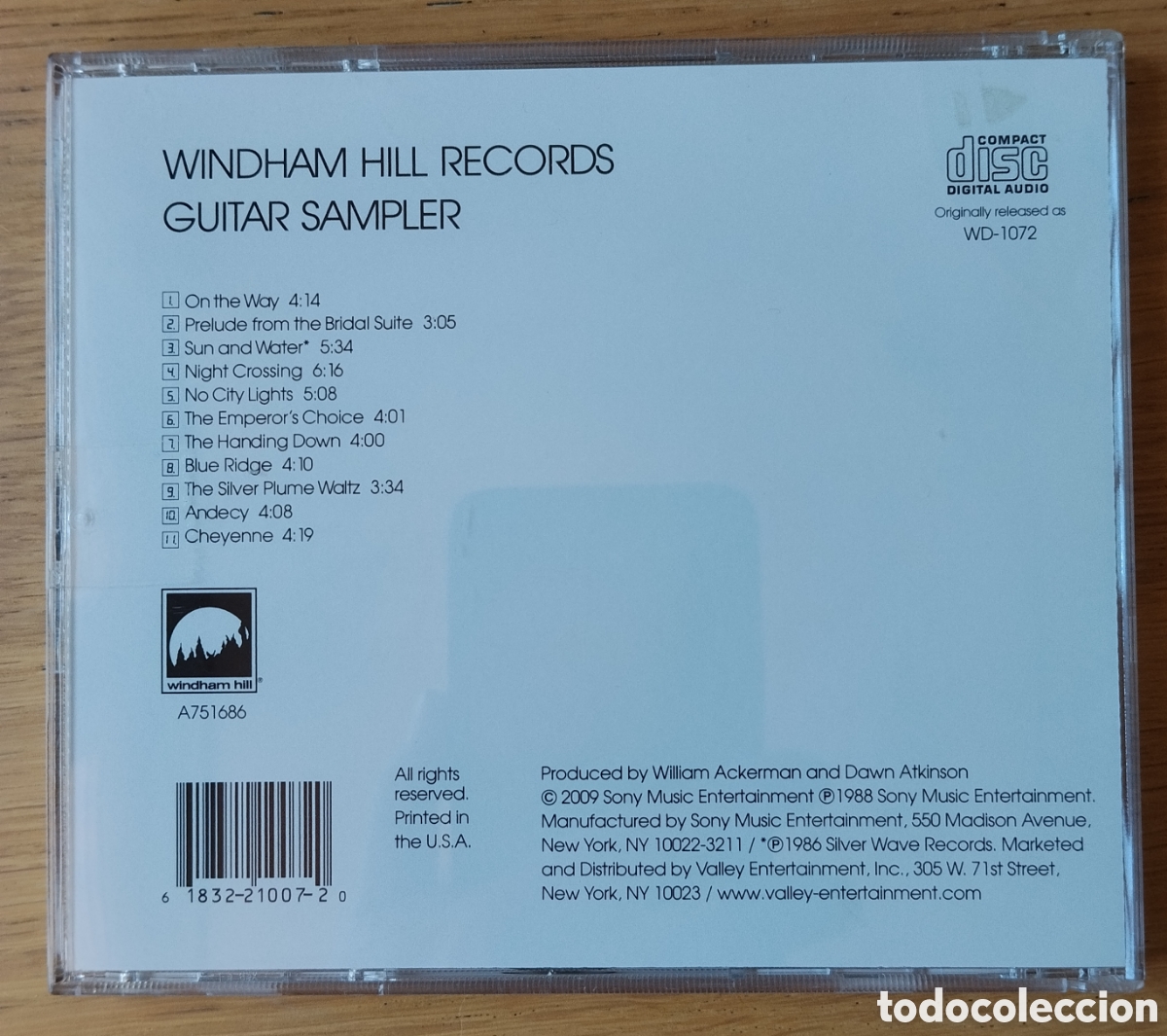 CDs de m&uacute;sica: V/A: &rdquo;WINDHAM HILL RECORDS GUITAR SAMPLER&rdquo; CD 2011 - MODERN CLASSICAL - MINIMAL - Foto 2