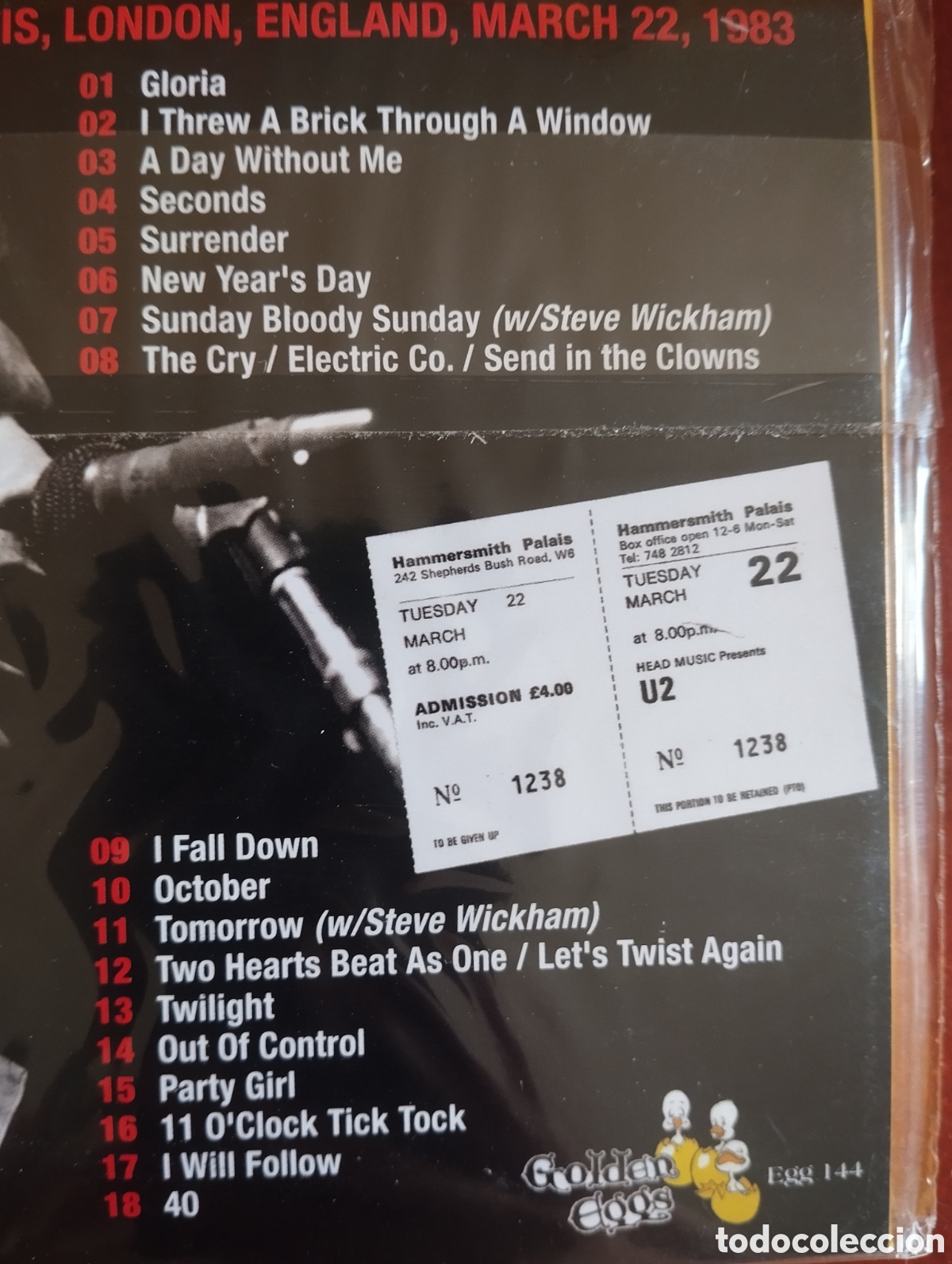 CDs de m&uacute;sica: U2 - The Hammersmith Master - CD - Foto 3