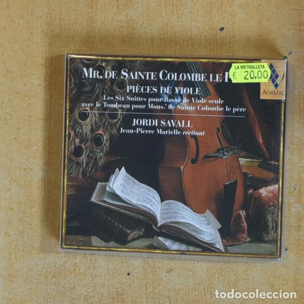 CDs de m&uacute;sica: JORDI SAVALL - MR DE SAINTE COLOMBE LE FILS - CD
