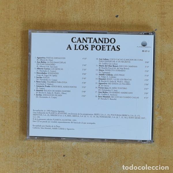 CDs de m&uacute;sica: VARIOS - CANTANDO A LOS POETAS - CD - Foto 2