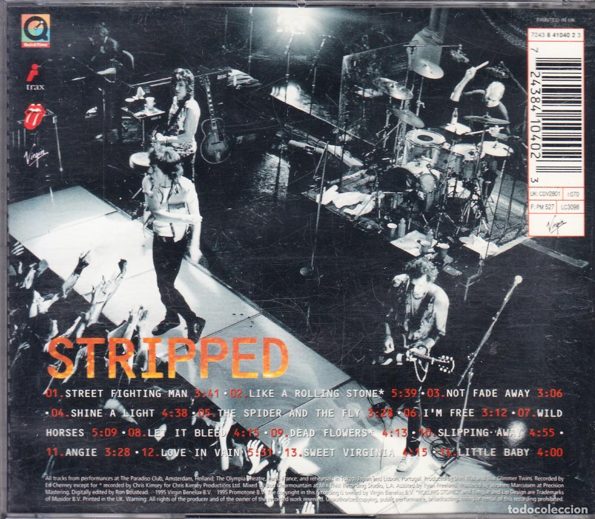 CDs de m&uacute;sica: THE ROLLING STONES. STRIPPED CON MATERIAL MULTIMEDIA. CD. - Foto 2