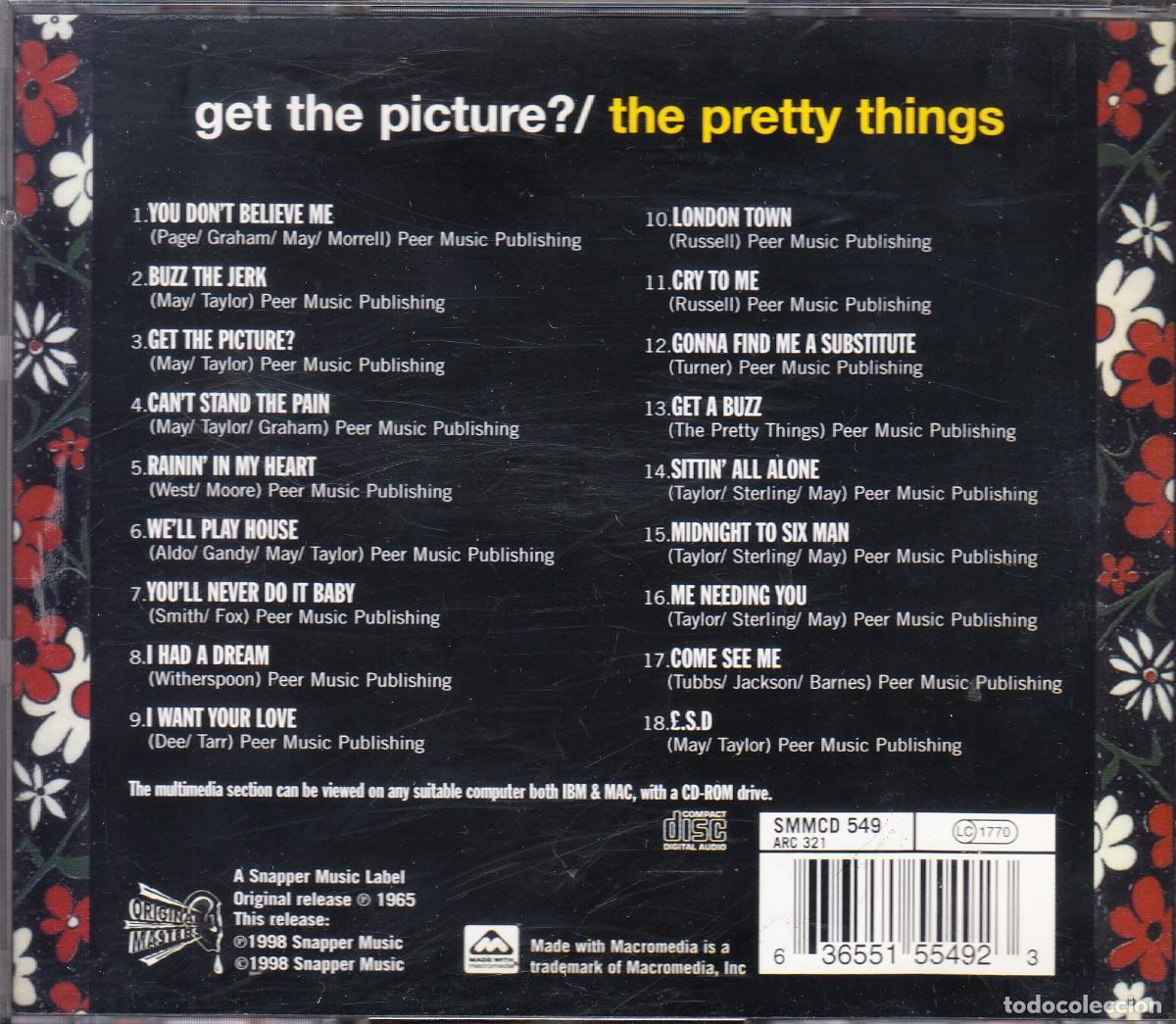 CDs de m&uacute;sica: THE PRETTY THINGS. GET THE PICTURE? CD - CD ROM. - Foto 2