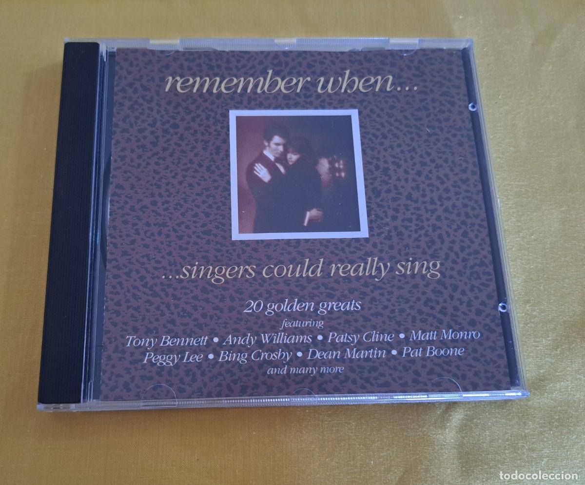 CDs de m&uacute;sica: REMEMBER WHEN...SINGERS COULD REALLLY SING (VARIOS) - The Hit Label &ndash; AHLCD 3 - UK 1992