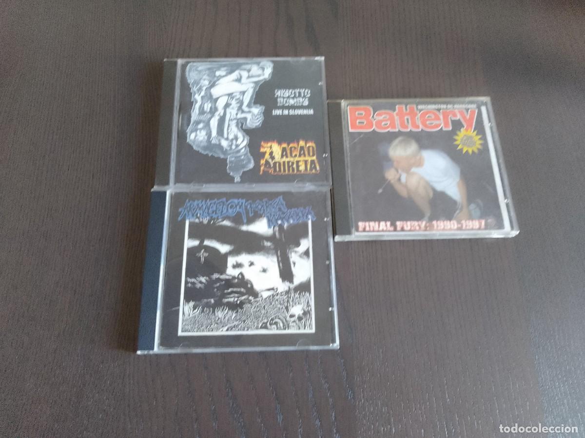 Musik-CDs: Lote liquidacion Hc/Crust ( A&ccedil;ao Directa/ Forca Macabra - Armageddon/ Battery ) 2 cds