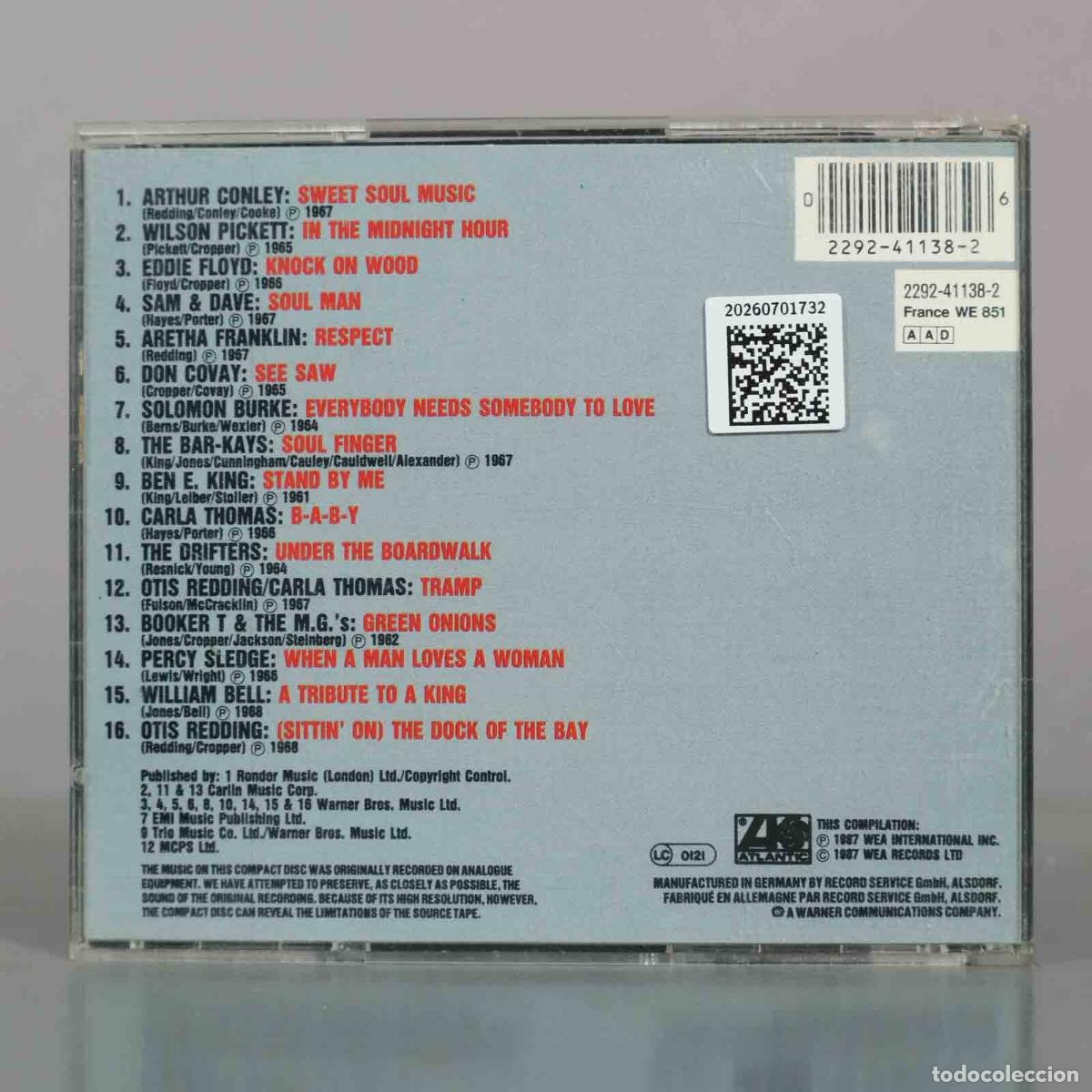 CDs de m&uacute;sica: CD. Atlantic Soul Classics - Various Artists - Foto 2