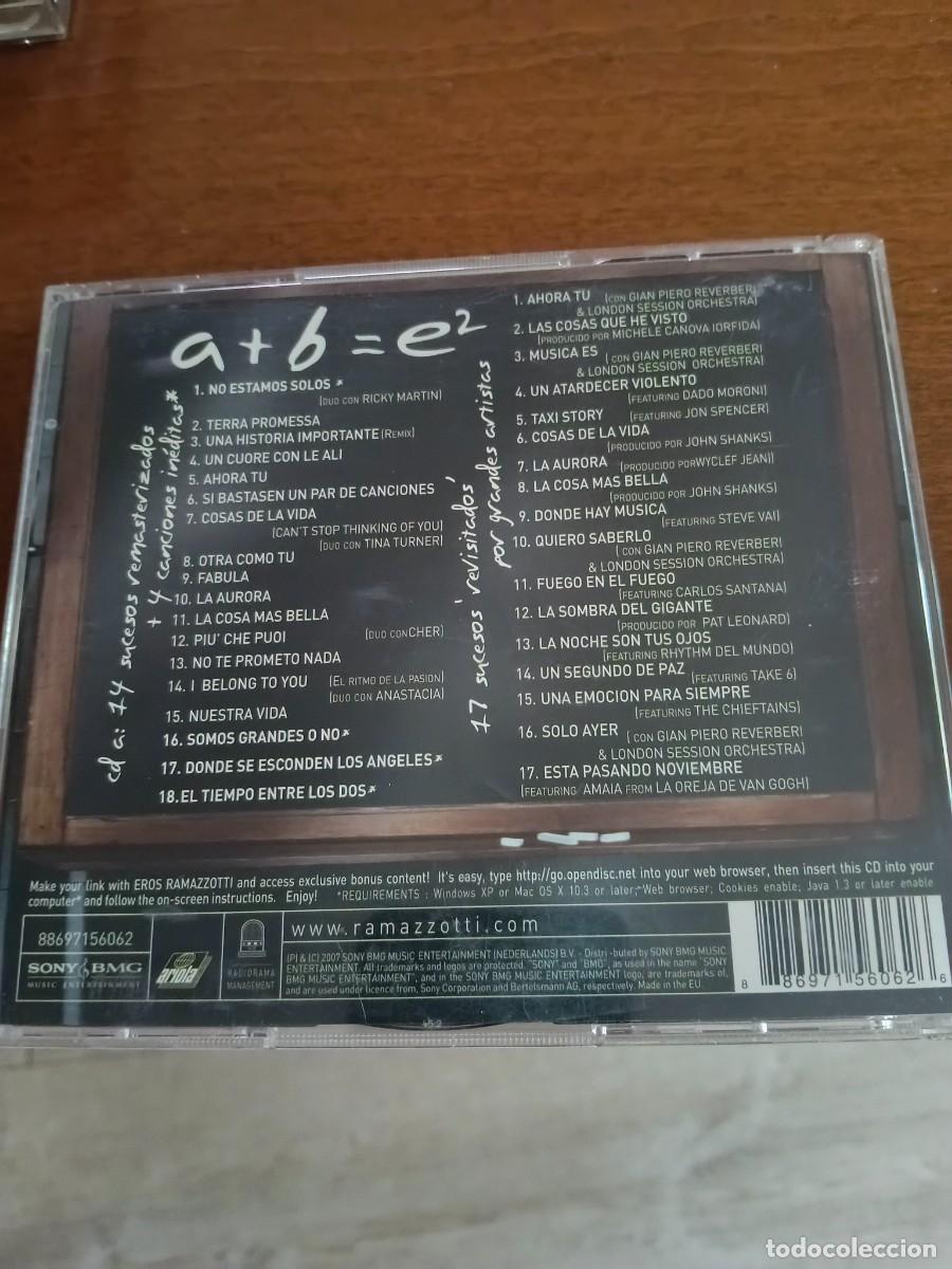 CDs de m&uacute;sica: RAR 2 CDS. EROS RAMAZZOTTI. E2 - Foto 2