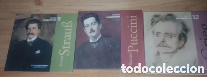 CDs de m&uacute;sica: Lote de 3 CDs Grandes Compositores - Strauss, Puccini y Grieg - Dolmen Multimedia