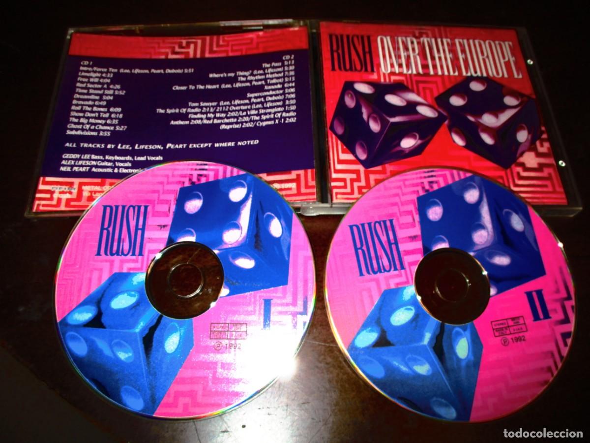 CDs de m&uacute;sica: RUSH - 2 CD - OVER EUROPE - GIRA ROLL THE BONES