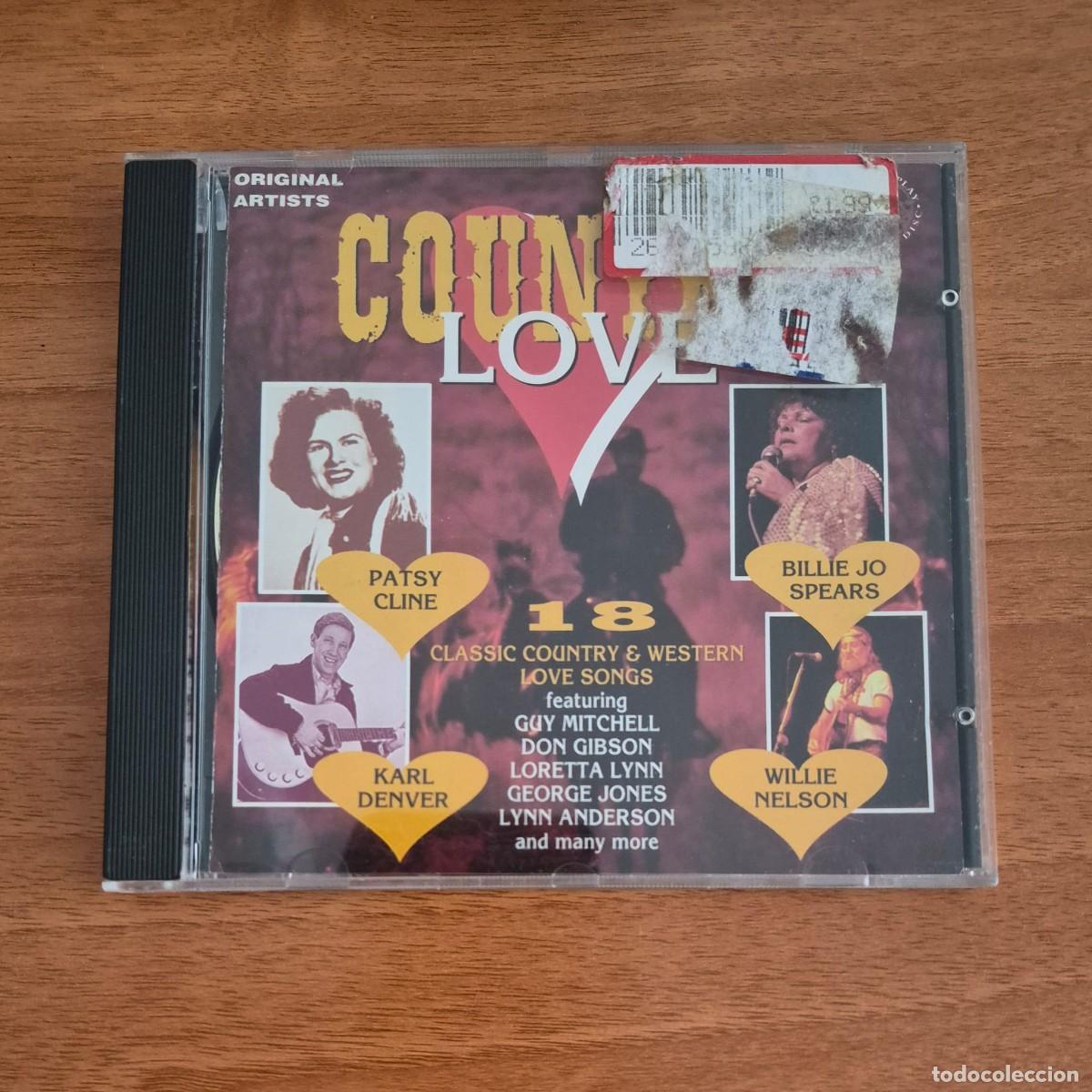 CDs de m&uacute;sica: COUNTRY LOVE: 18 CLASSIC COUNTRY & WESTERN LOVE SONGS (CD)
