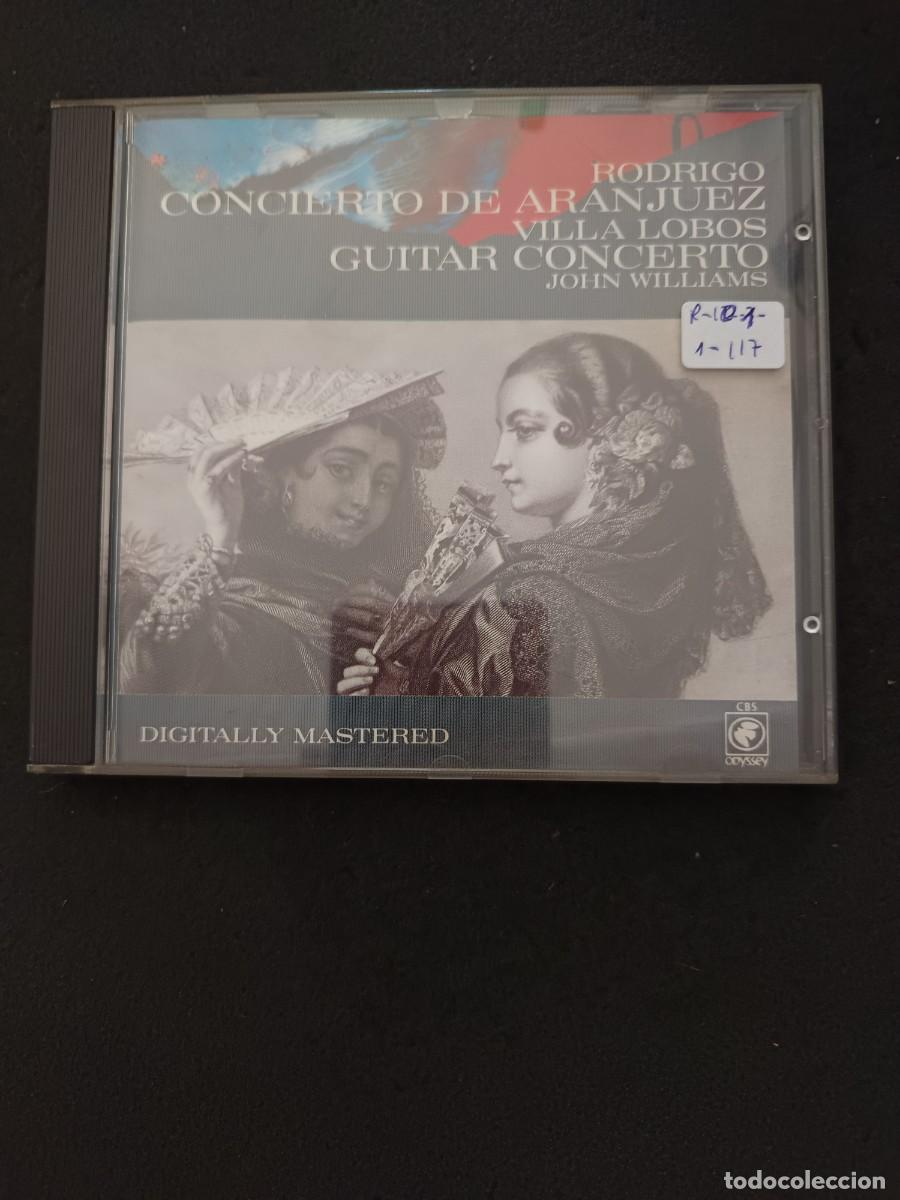 CDs de m&uacute;sica: rodrigo: concierto de aranjuez / villa lobos: guitar concerto; guitarra: john williams