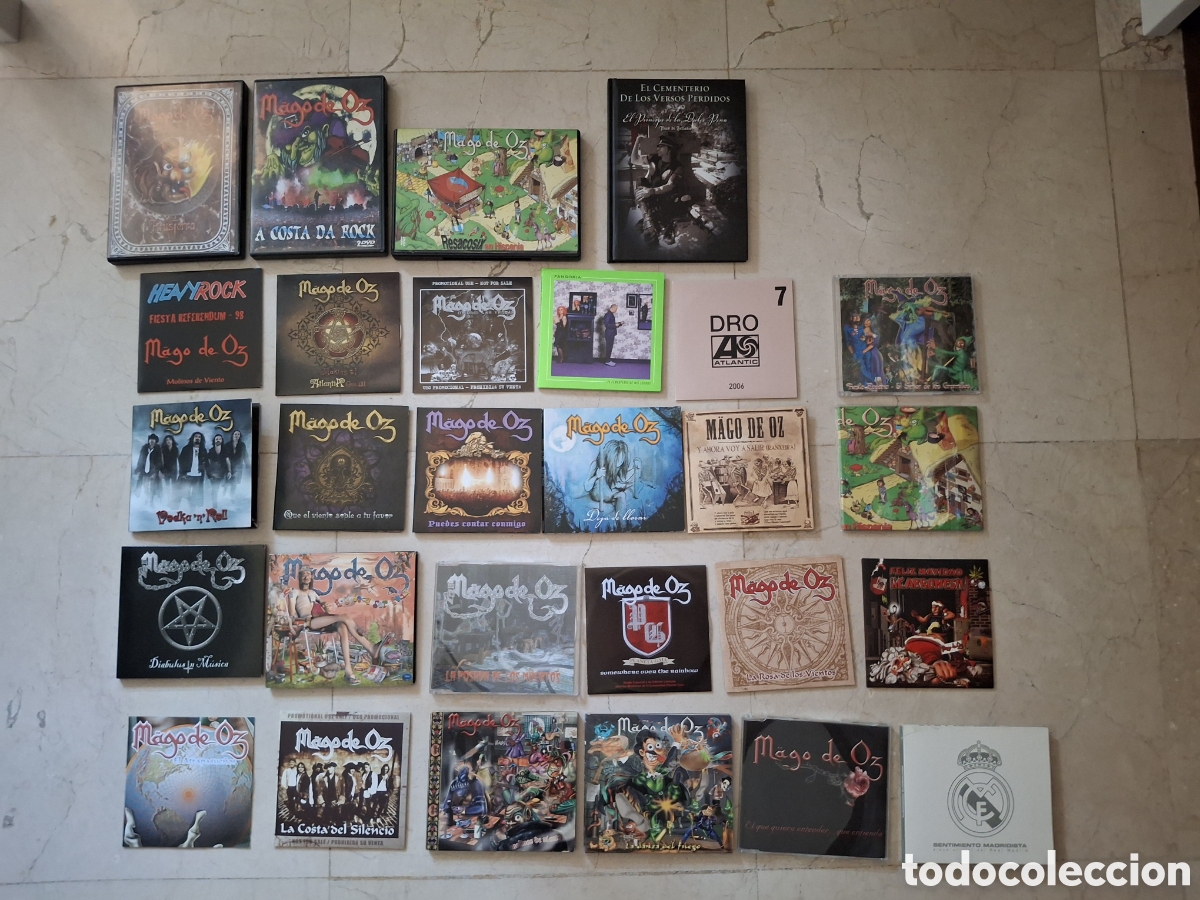 CDs de m&uacute;sica: Colecci&oacute;n completa CD Singles Mago de Oz