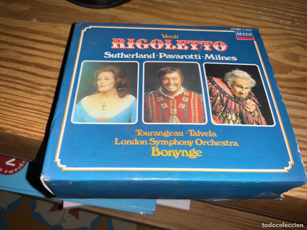CDs de m&uacute;sica: VERDI - RIGOLETTO 2 X CD + LIBRETO DECCA) SUTHERLAND &middot; PAVAROTTI &middot; MILNES