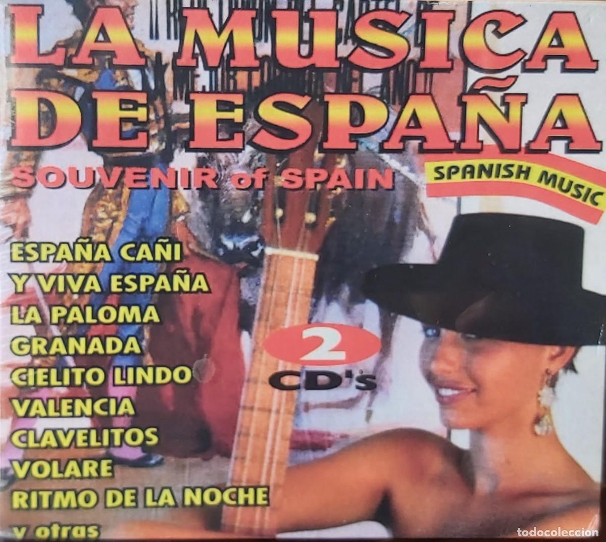 CDs de m&uacute;sica: LA MUSICA DE ESPA&Ntilde;A &rdquo;Souvenir of Spain&rdquo; (Doble CD con canciones tradicionales y populares)