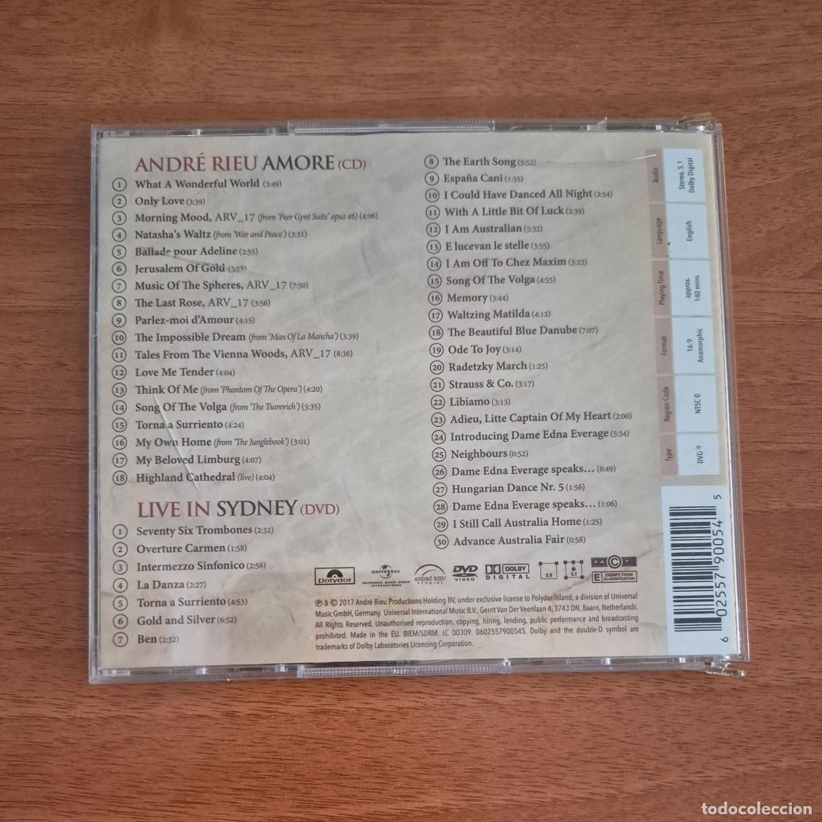 CDs de m&uacute;sica: AMORE - ANDR&Eacute; RIEU (CD + DVD) - Foto 2