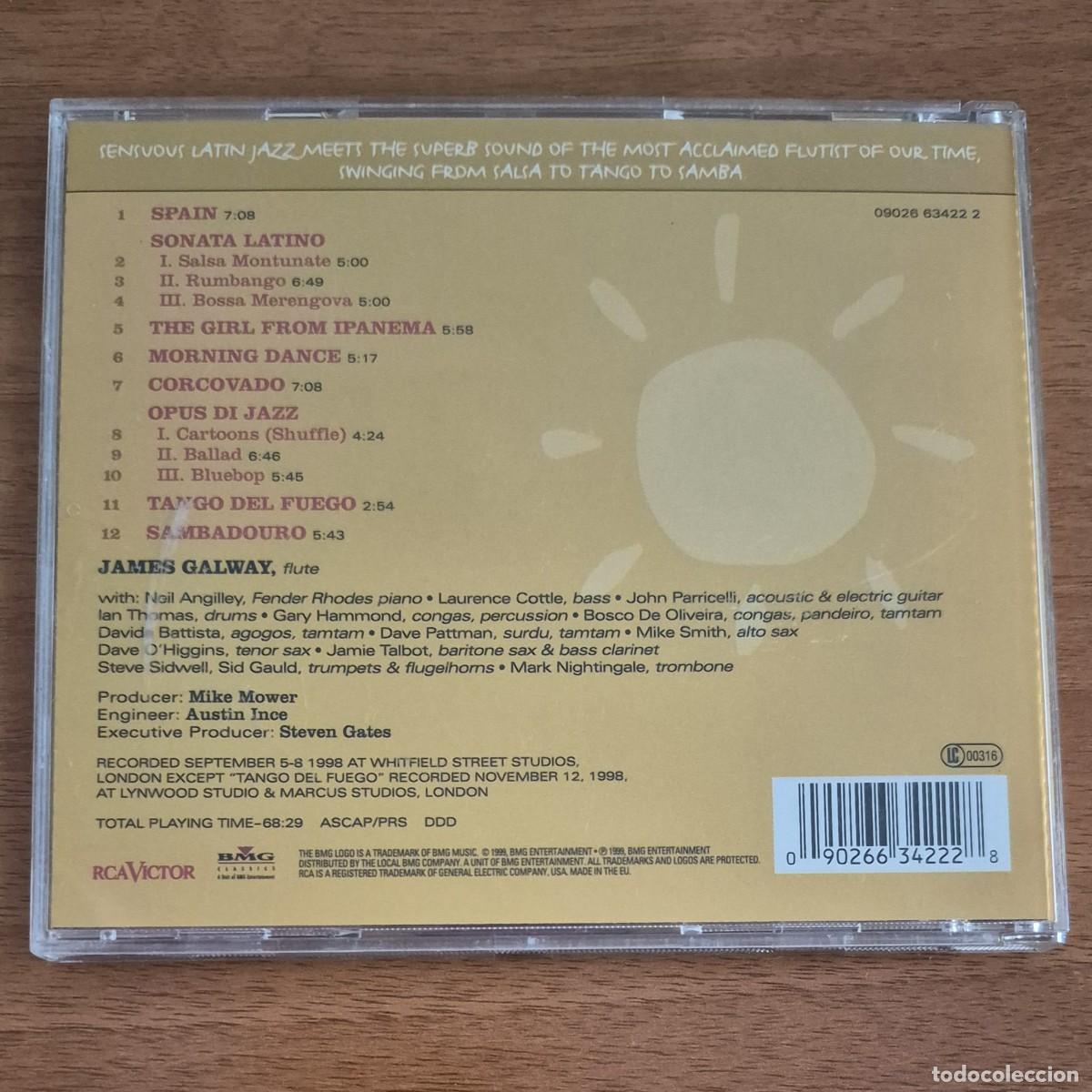 CDs de m&uacute;sica: TANGO DEL FUEGO - JAMES GALWAY (CD) - Foto 2