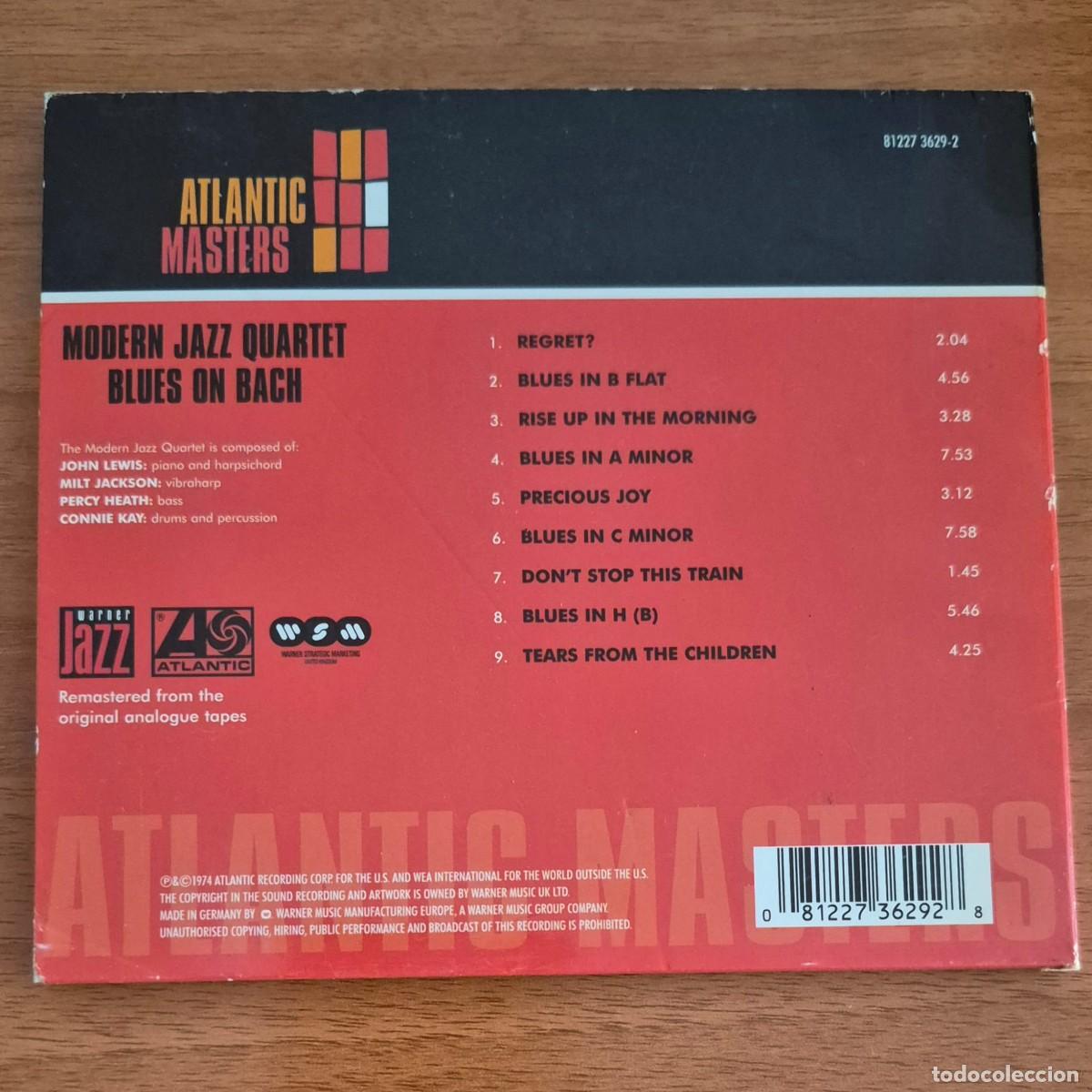 CDs de m&uacute;sica: BLUES ON BACH - THE MODERN JAZZ QUARTET (CD) - Foto 2