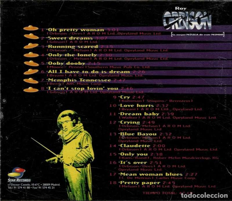 CDs de m&uacute;sica: Roy Orbison - 18 grandes &eacute;xitos en Versi&oacute;n Original. CD - Foto 2