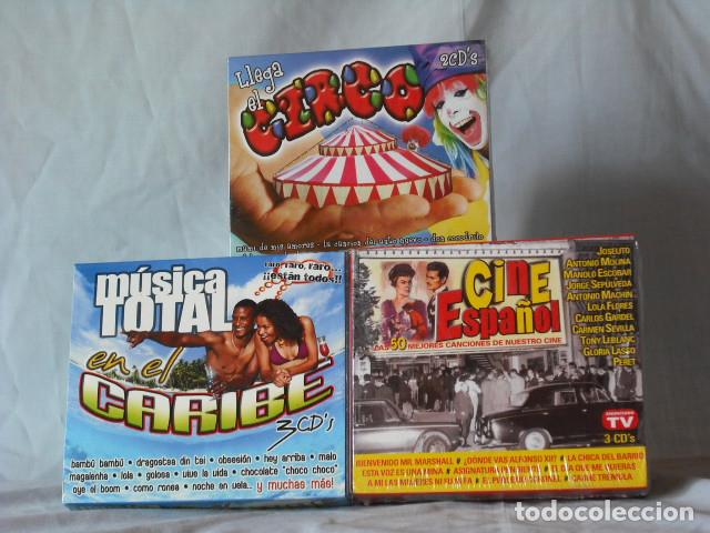 CDs de m&uacute;sica: TRES PACKS CDs CON OCHO CDs