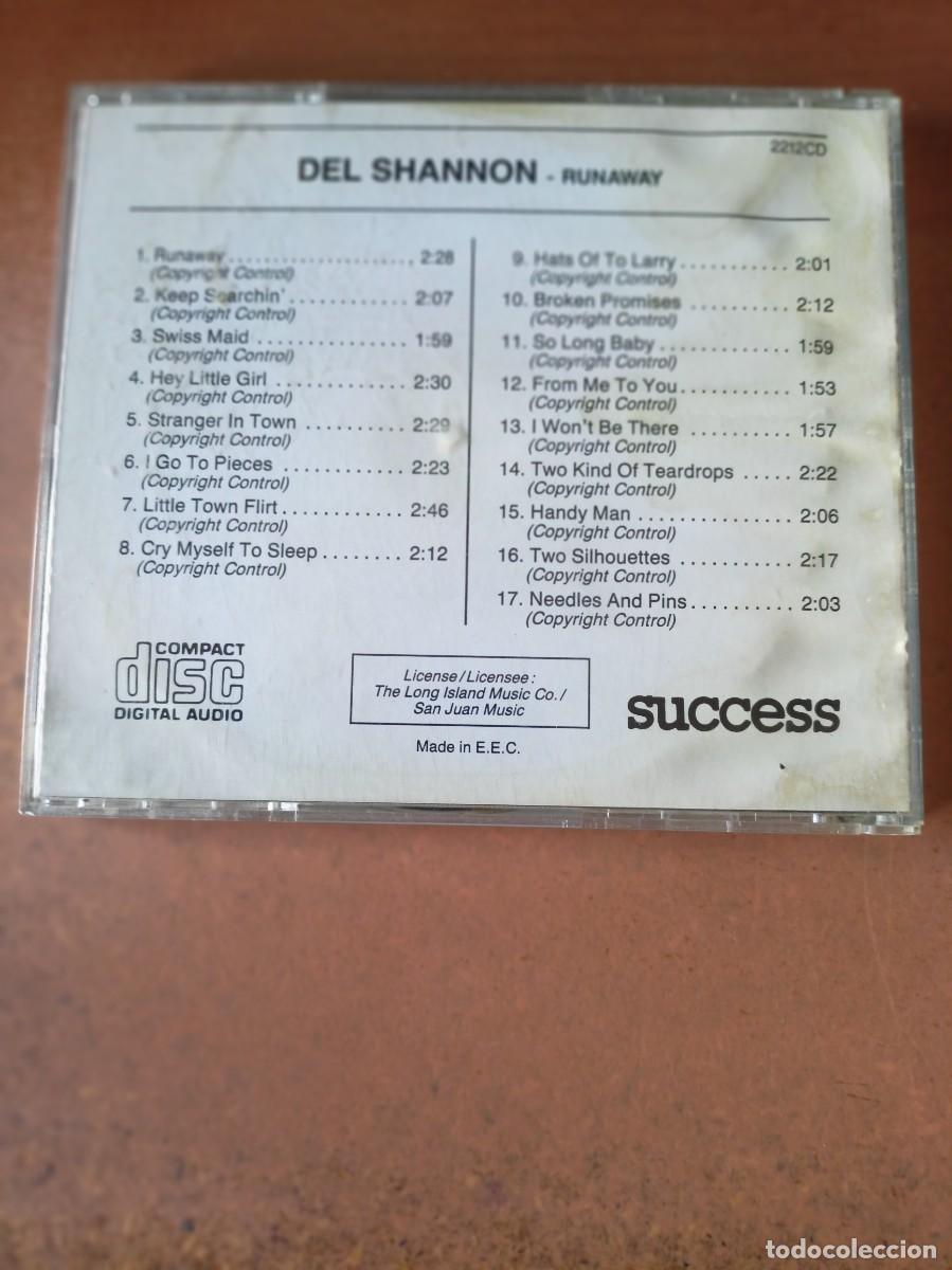 CDs de m&uacute;sica: Del Shannon - Runaway CD - Foto 2