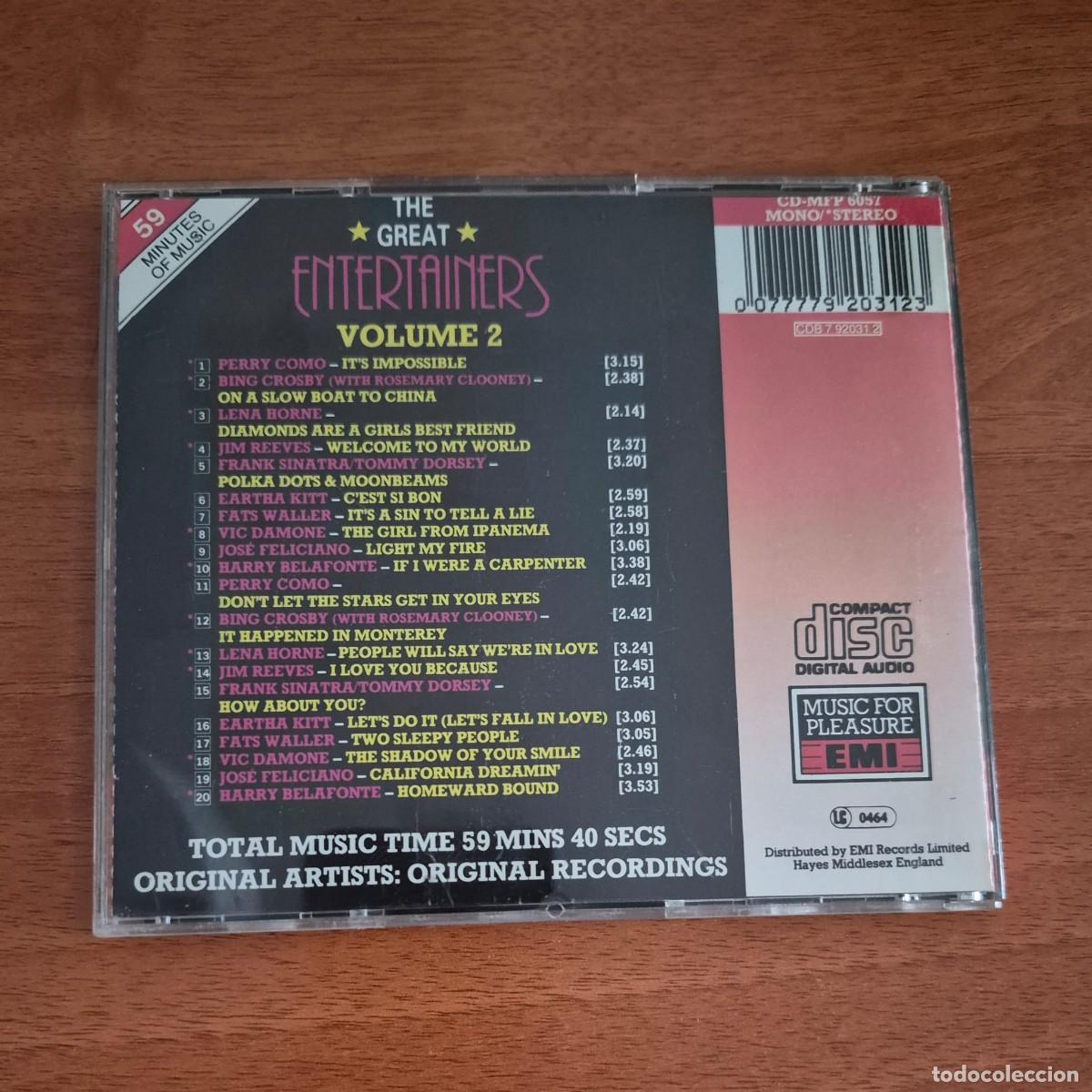 CDs de m&uacute;sica: THE GREAT ENTERTAINERS (VOLUME 2) - CD - Foto 2