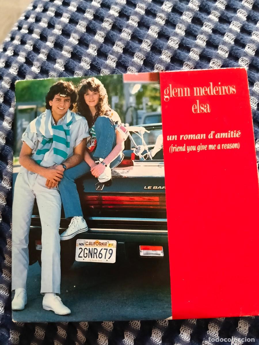 CDs de m&uacute;sica: RAR SINGLE CD. GLENN MEDEIROS & ELSA. UN ROMAN D'AMITI&Eacute;. ED. CART&Oacute;N