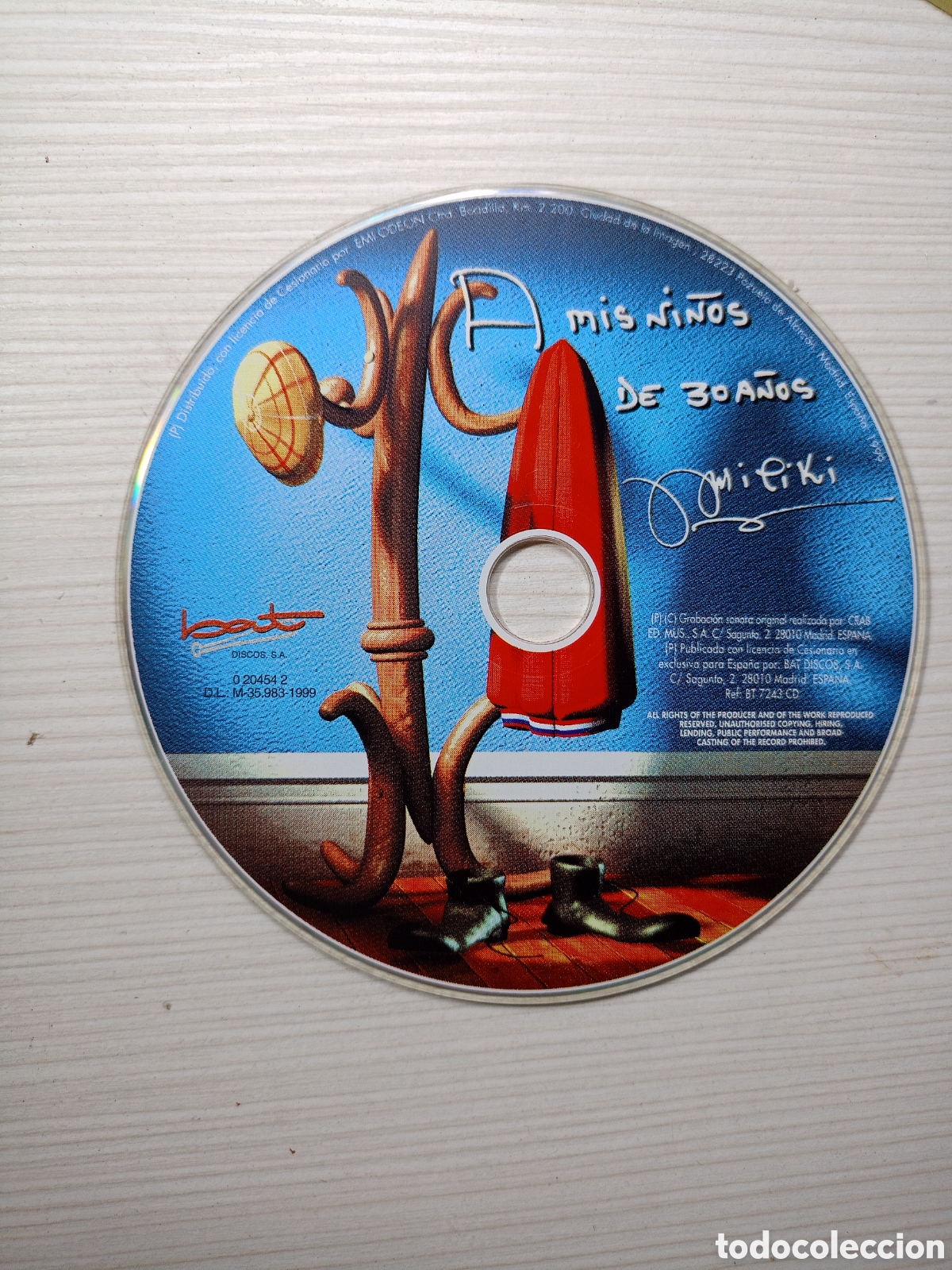 CDs de m&uacute;sica: A mis ni&ntilde;os de 30 a&ntilde;os MILIKI solo cd