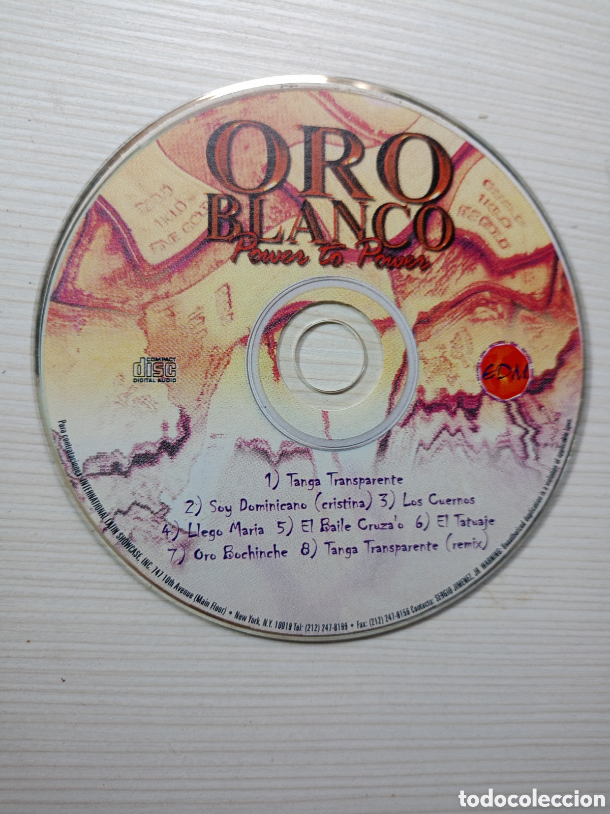 CDs de m&uacute;sica: Oro Blanco power to power solo cd - Foto 1