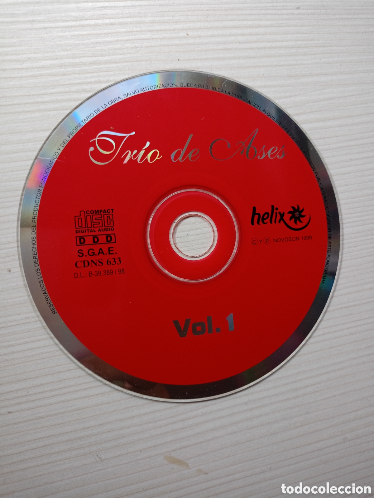 CDs de m&uacute;sica: Tr&iacute;o de Ases vol 1 1999 solo cd
