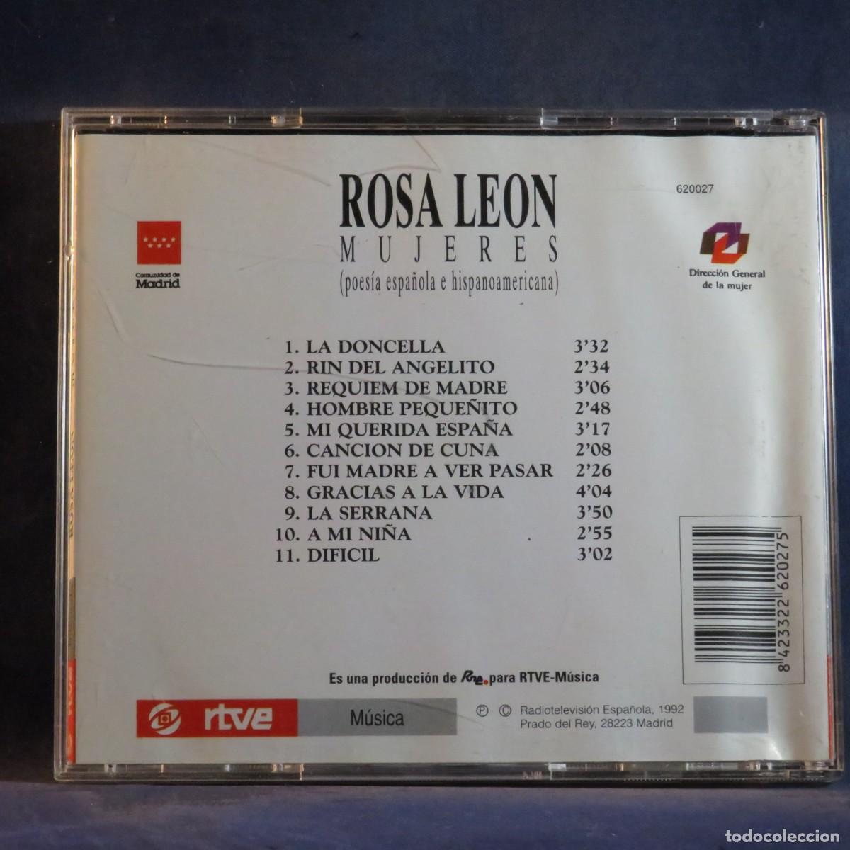 CDs de m&uacute;sica: ROSA LE&Oacute;N &ndash; MUJERES - CD - Foto 2