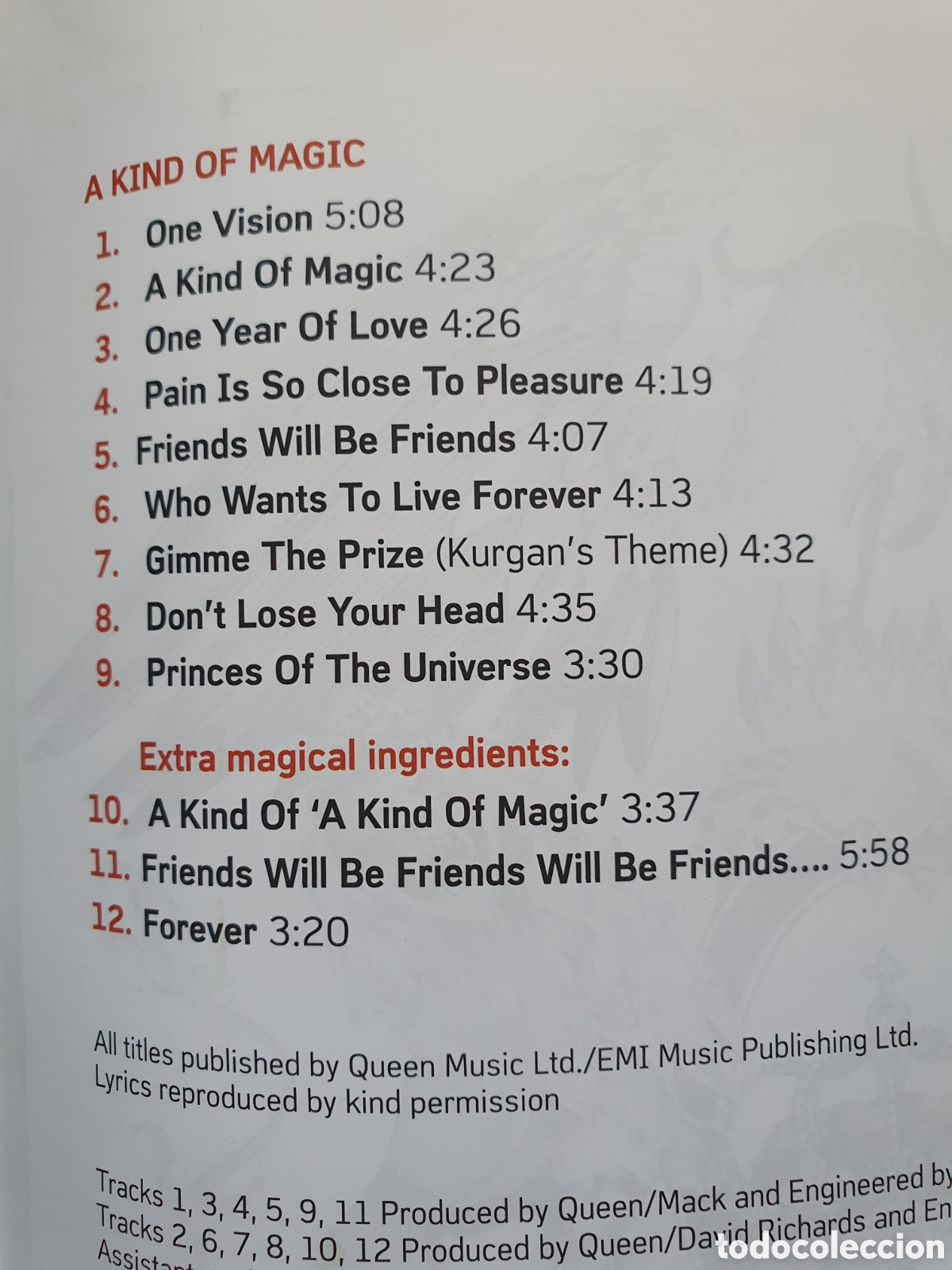 CDs de m&uacute;sica: Queen: A KIND OF MAGIC - Foto 3