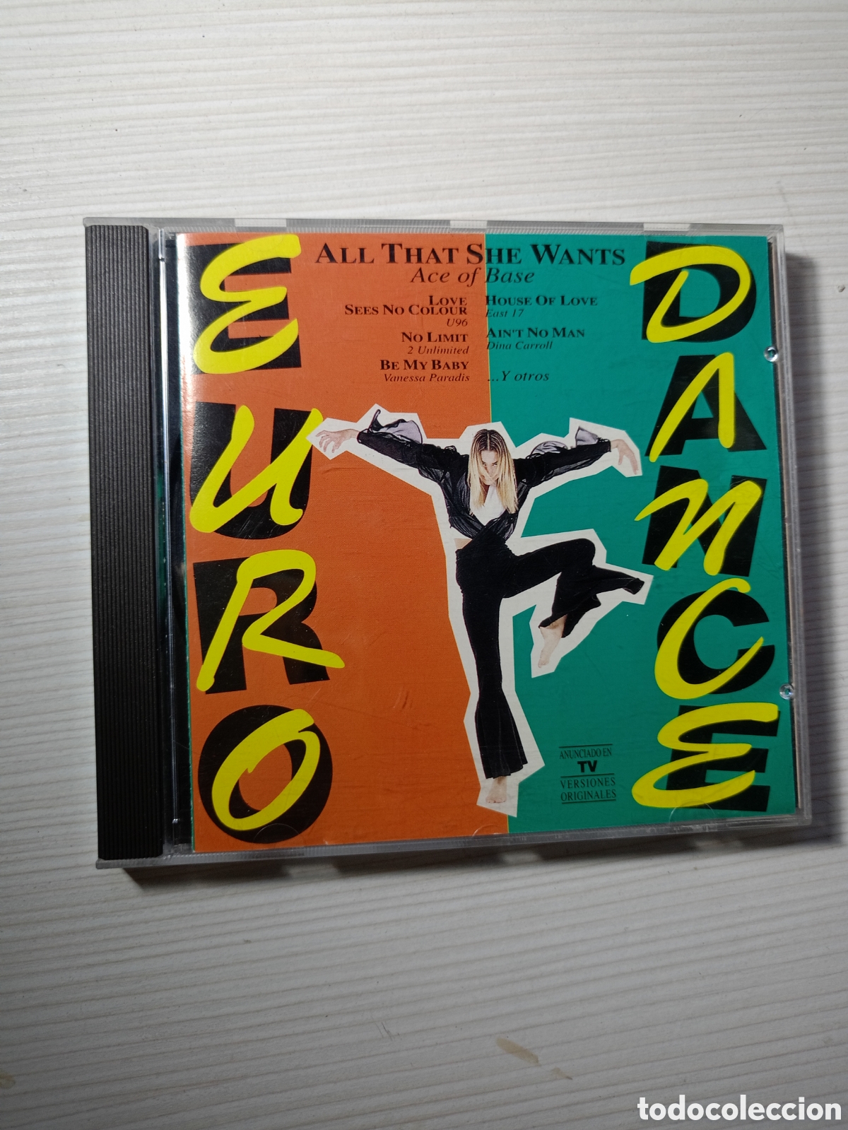 CDs de m&uacute;sica: Euro Dance&rdquo; lanzada por el sello Polydor en Espa&ntilde;a. Incluye grandes &eacute;xitos de la &eacute;poca como &rdquo;All Th