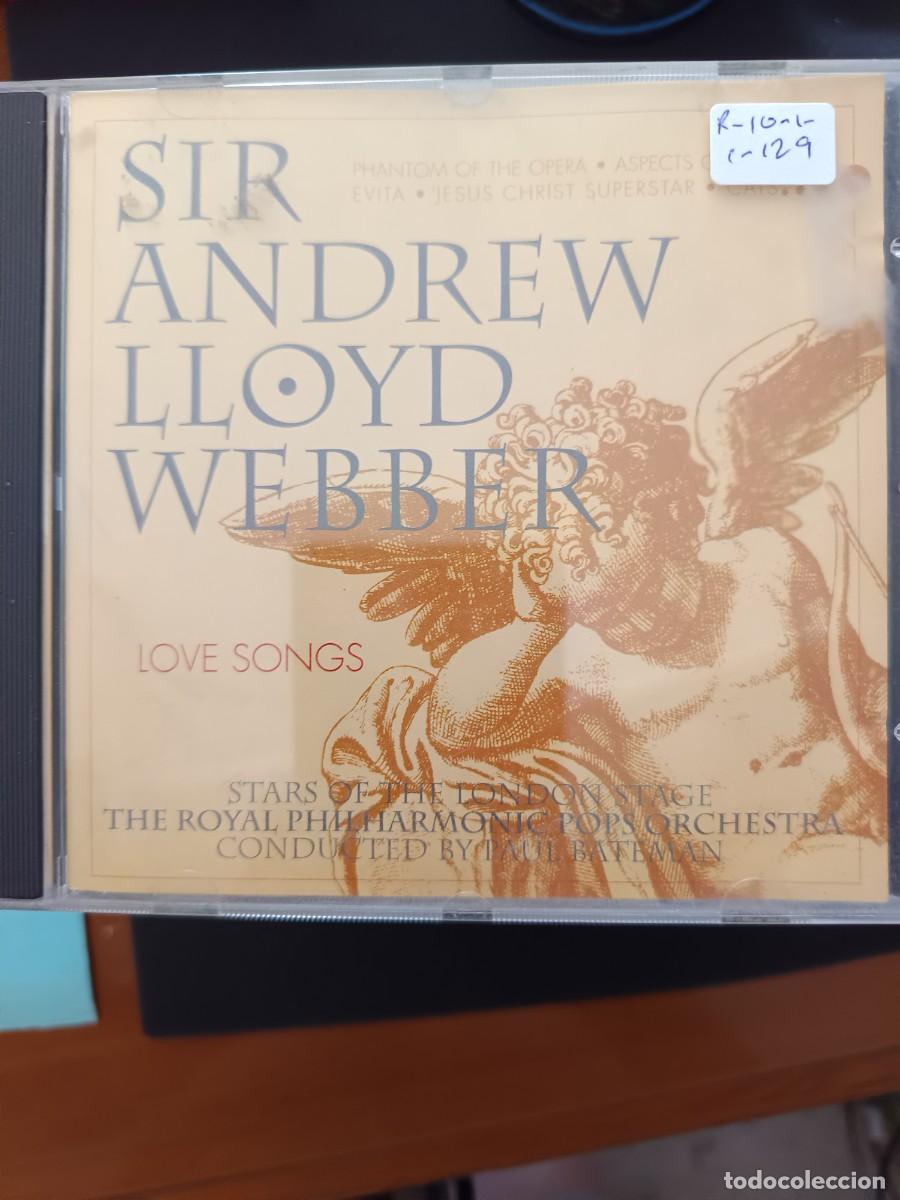CDs de m&uacute;sica: SIR ANDREW LLOYD WEBBER. LOVE SONGS: PHANTOM OF THE OPERA. ASPECTS OF LOVE. EVITA., JESUS CHRIST SUP