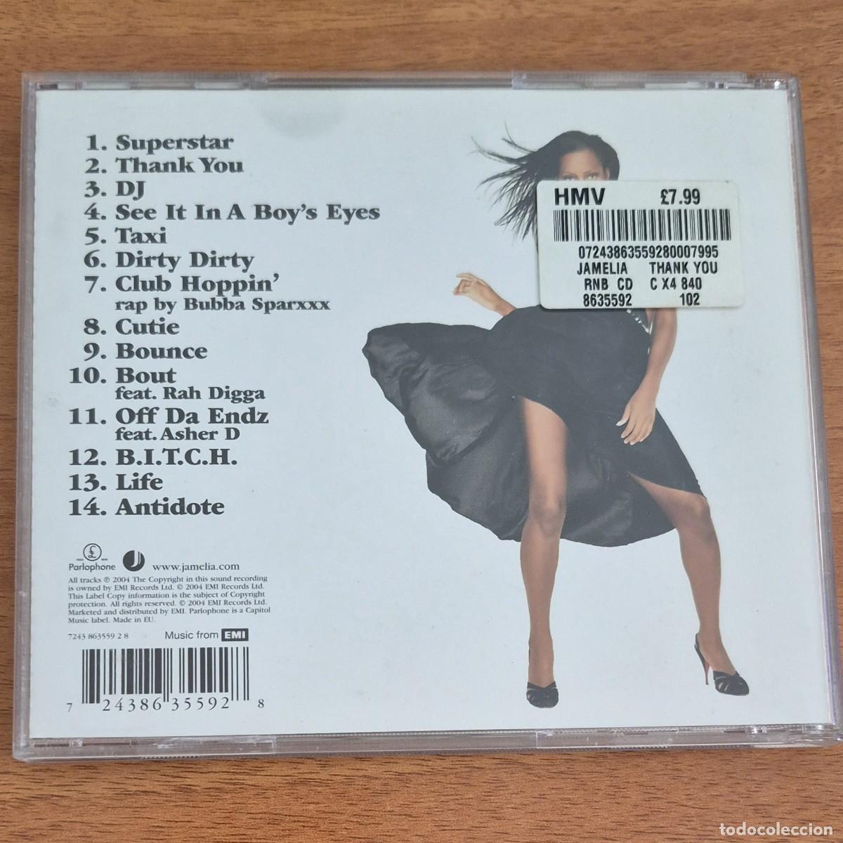 CDs de m&uacute;sica: THANK YOU - JAMELIA (CD) - Foto 2