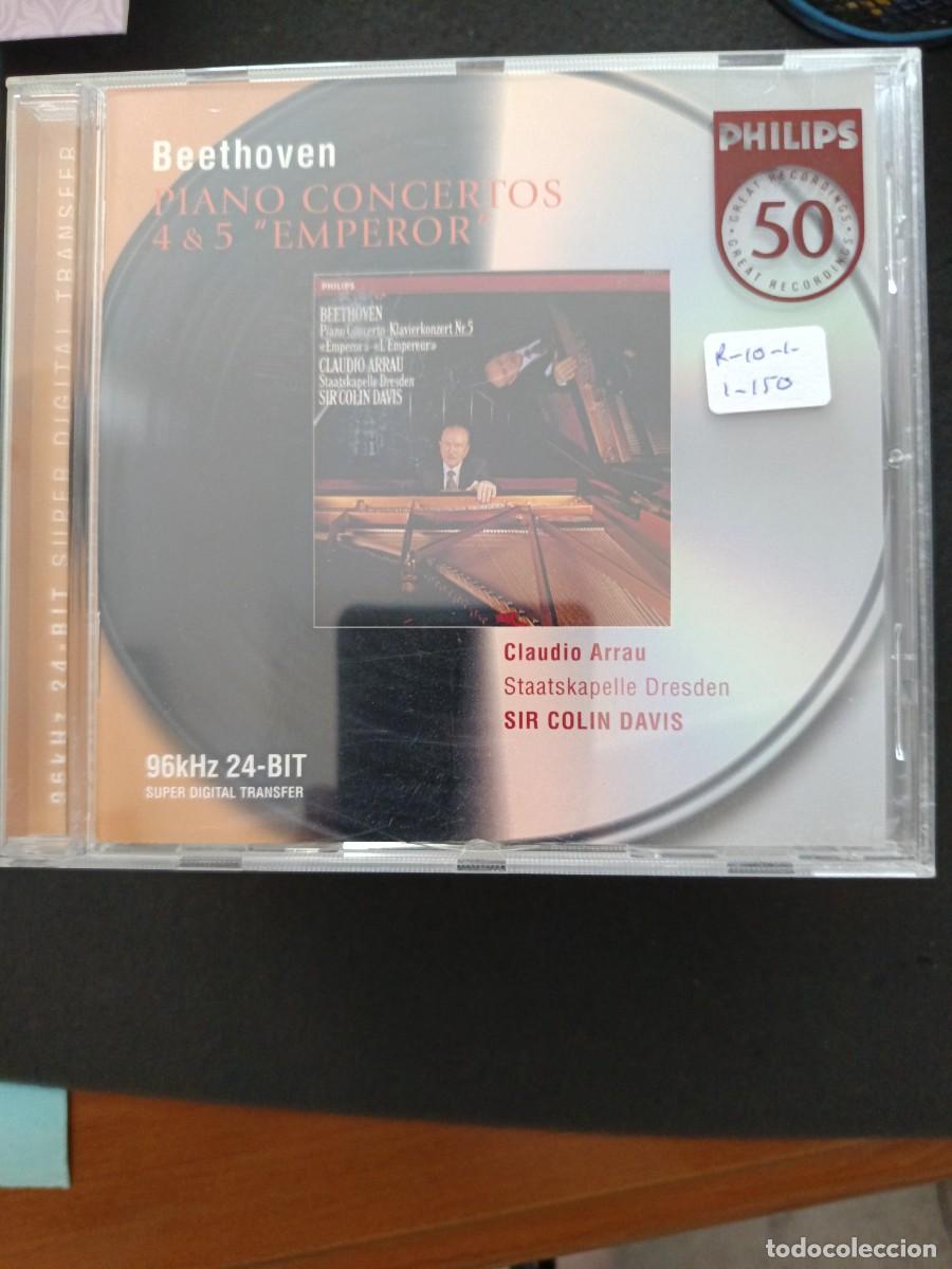 CDs de m&uacute;sica: BEETHOVEN: PIANO CONCERTOS 4 & 5 &rdquo;EMPEROR&rdquo;. PIANO: CLAUDIO ARRAU. DIR: SIR COLIN DAVIES