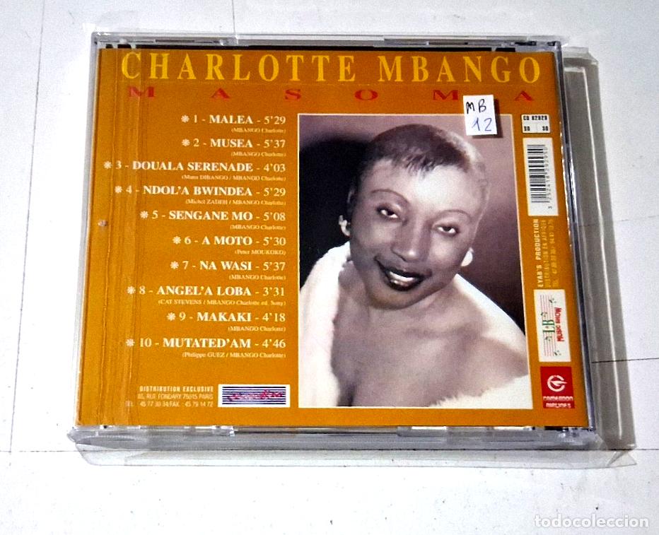 CDs de m&uacute;sica: CHARLOTTE MBANGO &rdquo;MASOMA&rdquo; CD 10 TRACKS - Foto 2