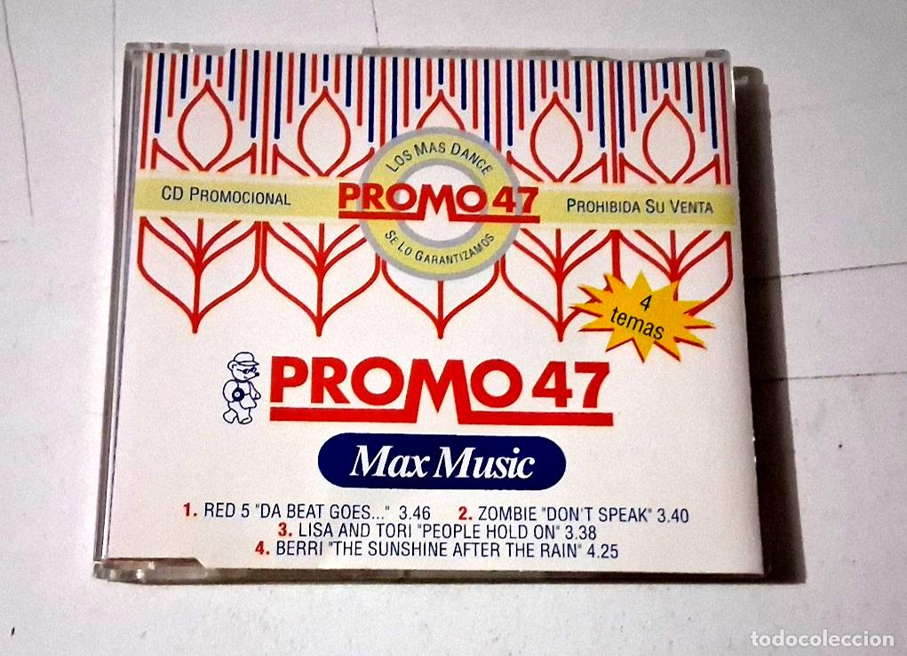 CDs de m&uacute;sica: CD &rdquo;PROMO MAX 47&rdquo; CD SINGLE 4 TRACKS LOS MAS DANCE