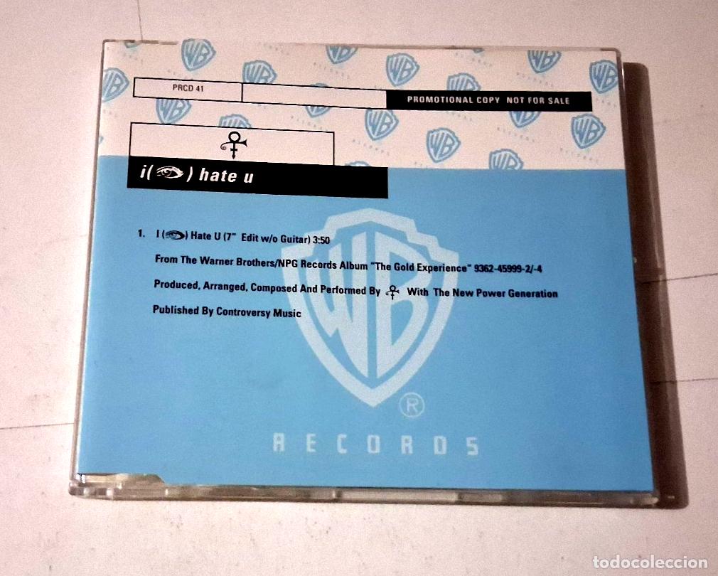 CDs de m&uacute;sica: PRINCE &rdquo;I HATE U&rdquo; CD SINGLE 1 TRACKS COMO NUEVO - Foto 1