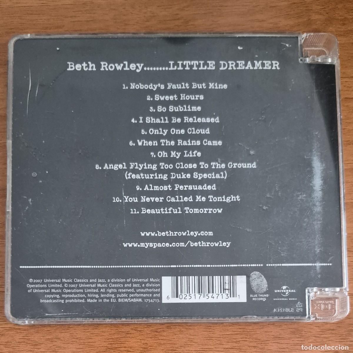 CDs de m&uacute;sica: LITTLE DREAMER - BETH ROWLEY (CD) - Foto 2