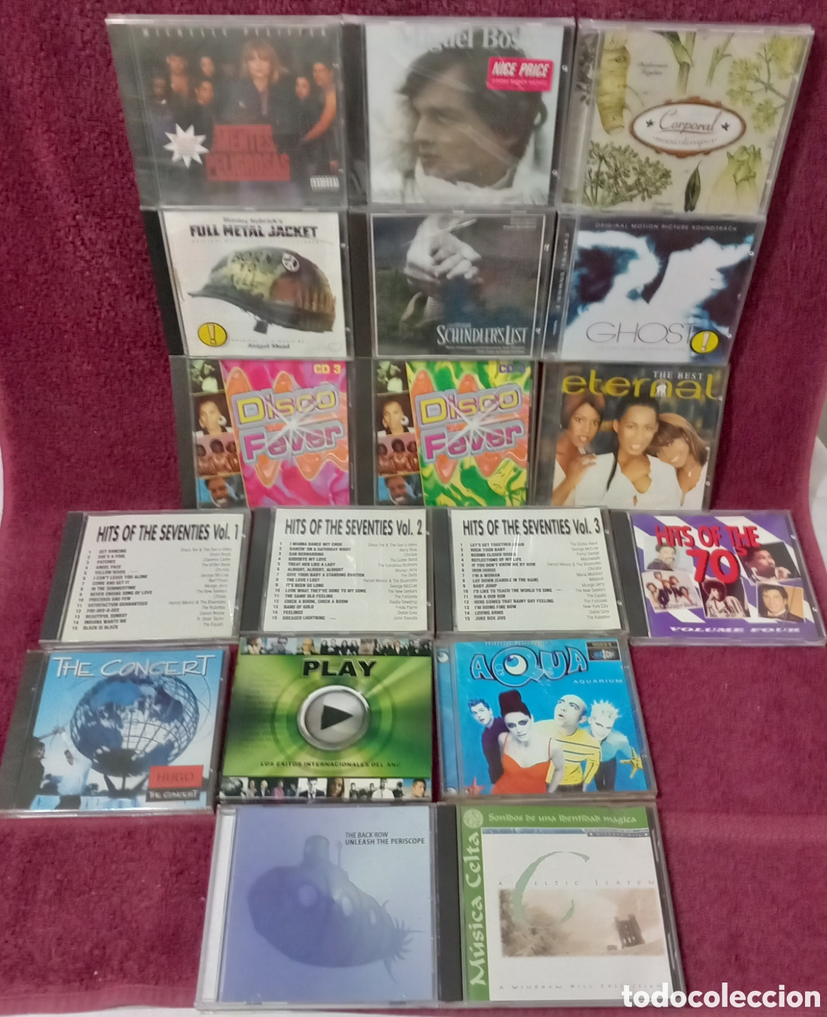 CD de M&uacute;sica: LOTE 19&times;CDs MUSICA VARIADA(DIFERENTES DECADAS)4&times;PRECINTADOS