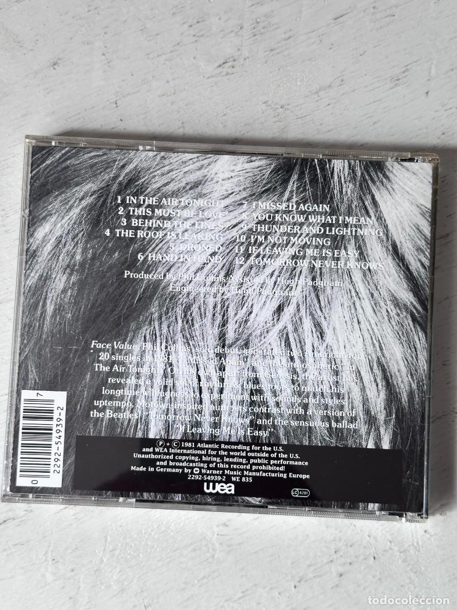 CDs de m&uacute;sica: Phil Collins - Face Value (CD) - Foto 2