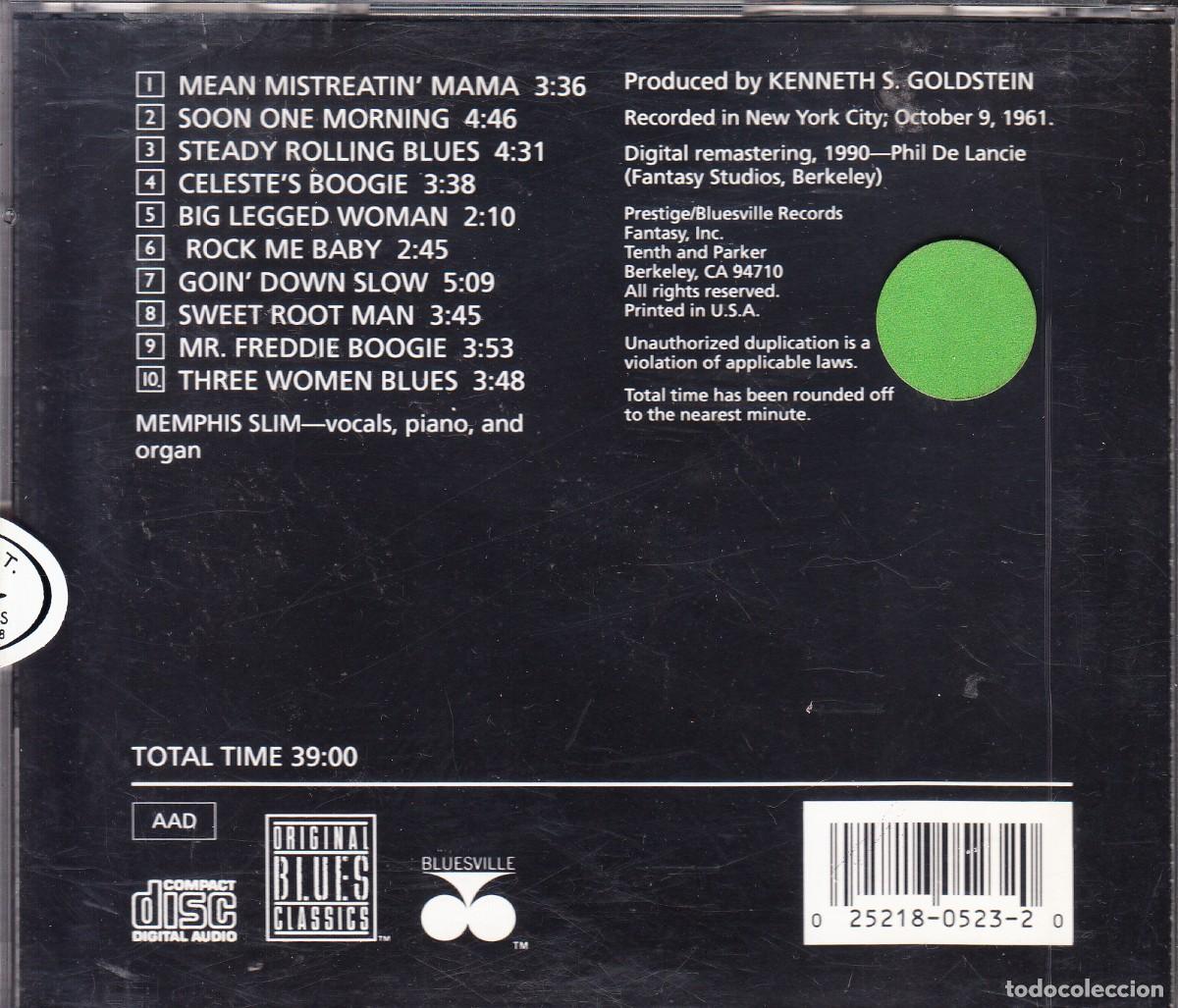 CDs de m&uacute;sica: MEMPHIS SLIM. STEADY ROLLING BLUES - Foto 2