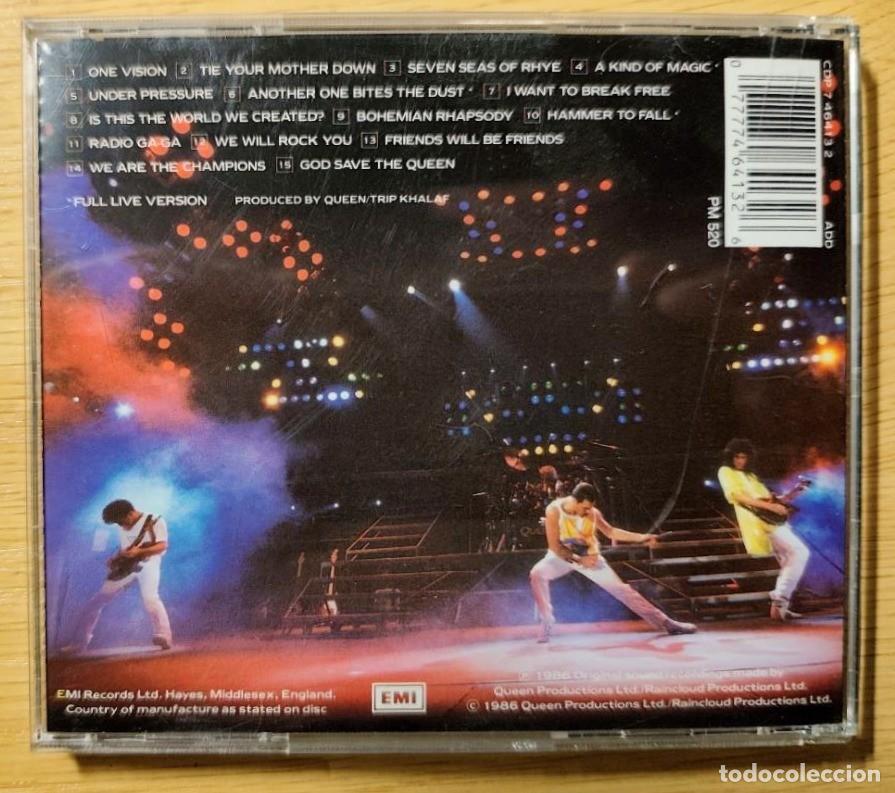CDs de m&uacute;sica: CD QUEEN Live Magic- 1986 EMI - Foto 3