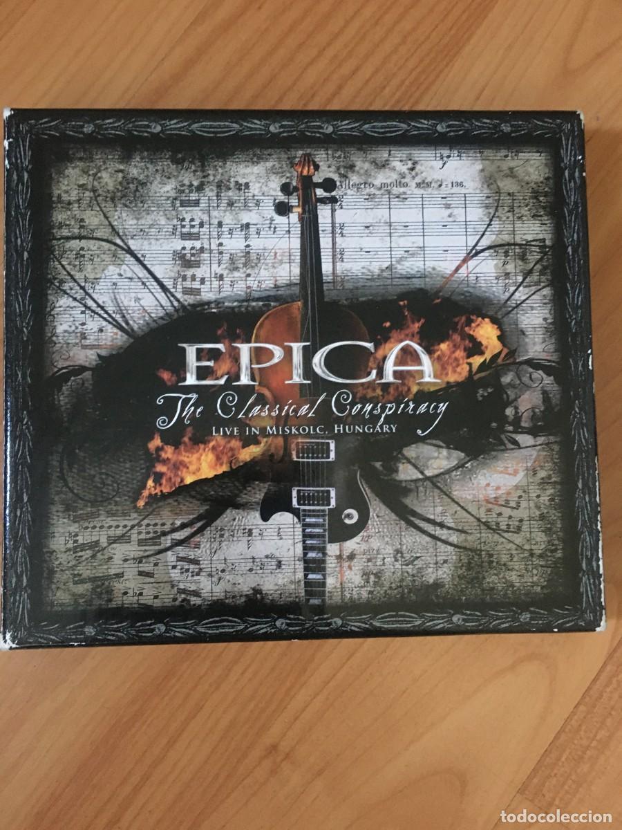 CDs de m&uacute;sica: EPICA &rdquo;The Classical Conspiracy&rdquo; LIVE BOX 2 CD&acute;s - Foto 1