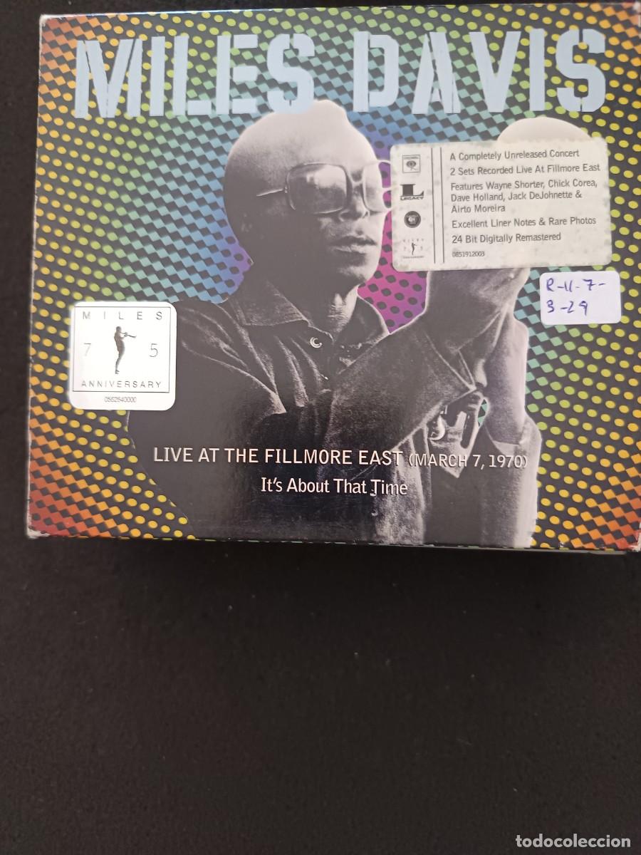 CDs de m&uacute;sica: 2CD. MILES DAVIS. LIVE AT THE FILLMORE EAST (MARCH 7, 1970) IT'S ABOUT THAT TIME