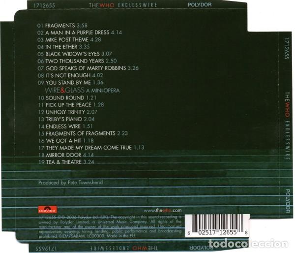 CDs de m&uacute;sica: The Who - Endless Wire - Foto 2