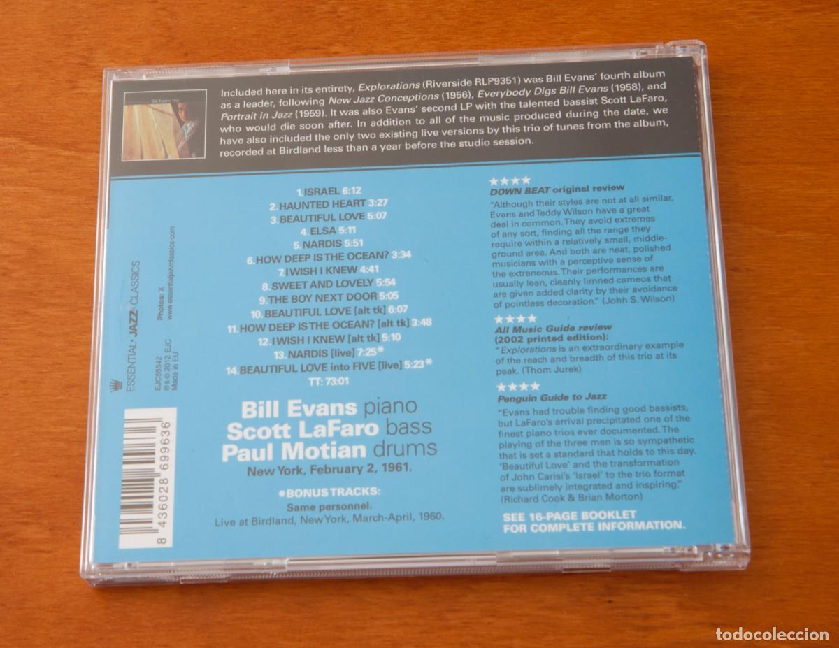 CDs de m&uacute;sica: CD - Bill Evans Trio Exploration ESSENTIAL- JAZZ &ndash; CLASSICS - Foto 2