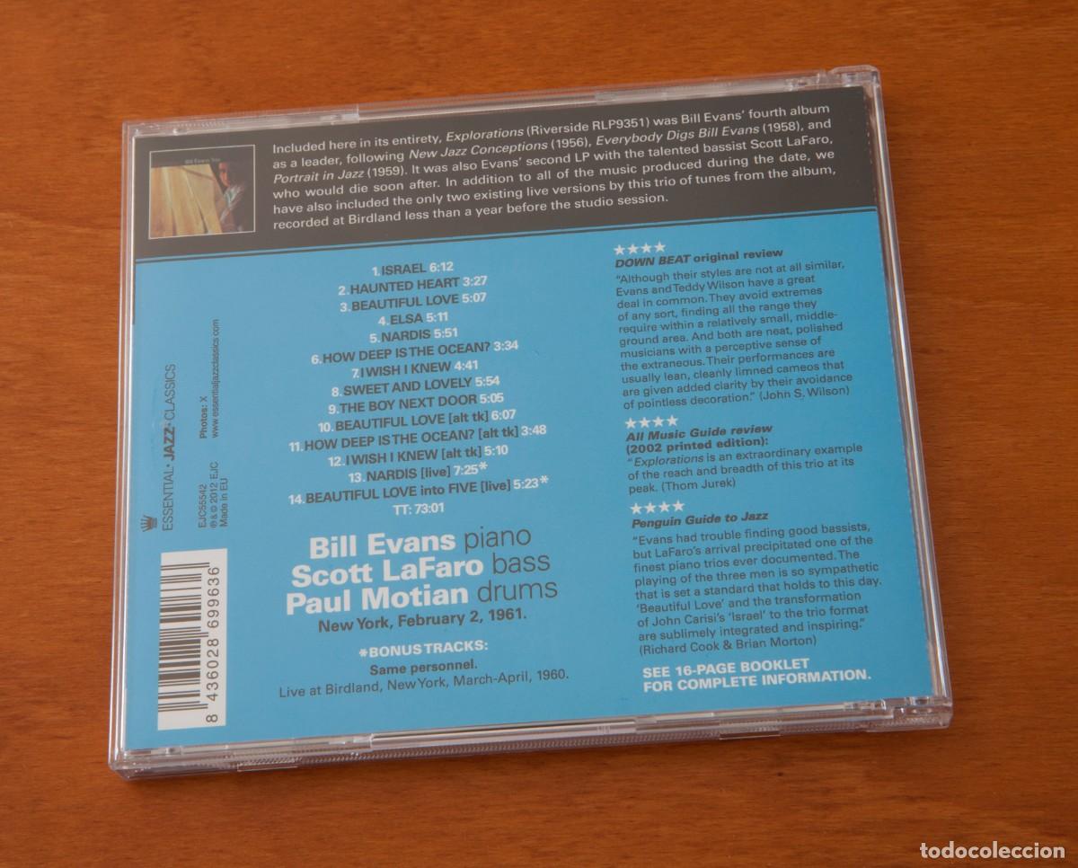CDs de m&uacute;sica: CD - Bill Evans Trio Exploration ESSENTIAL- JAZZ &ndash; CLASSICS - Foto 3